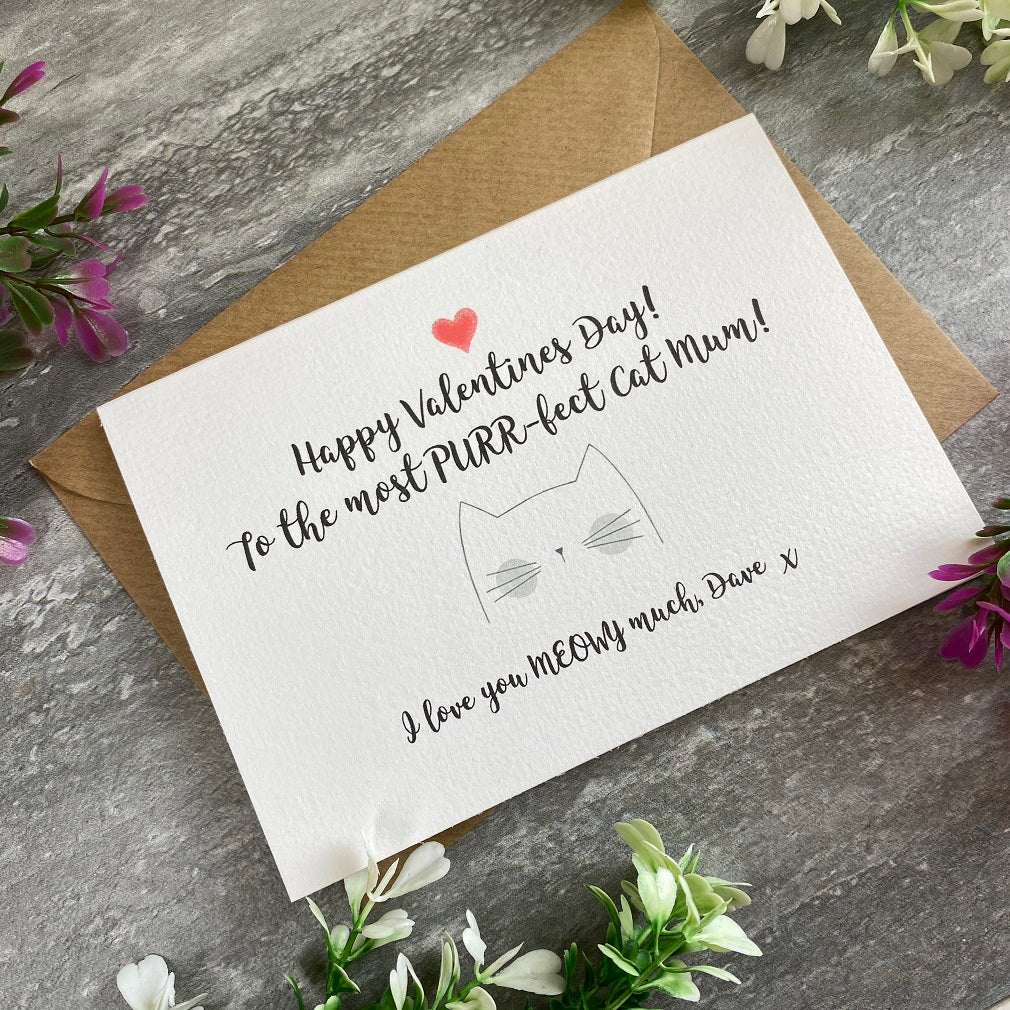 Happy Valentine's Day To The Most PURR-fect Cat Mum/Cat Dad Card - Image 4