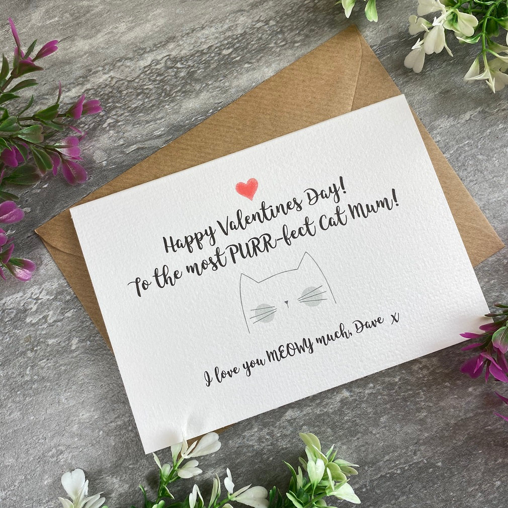 Happy Valentine's Day To The Most PURR-fect Cat Mum/Cat Dad Card - Image 5