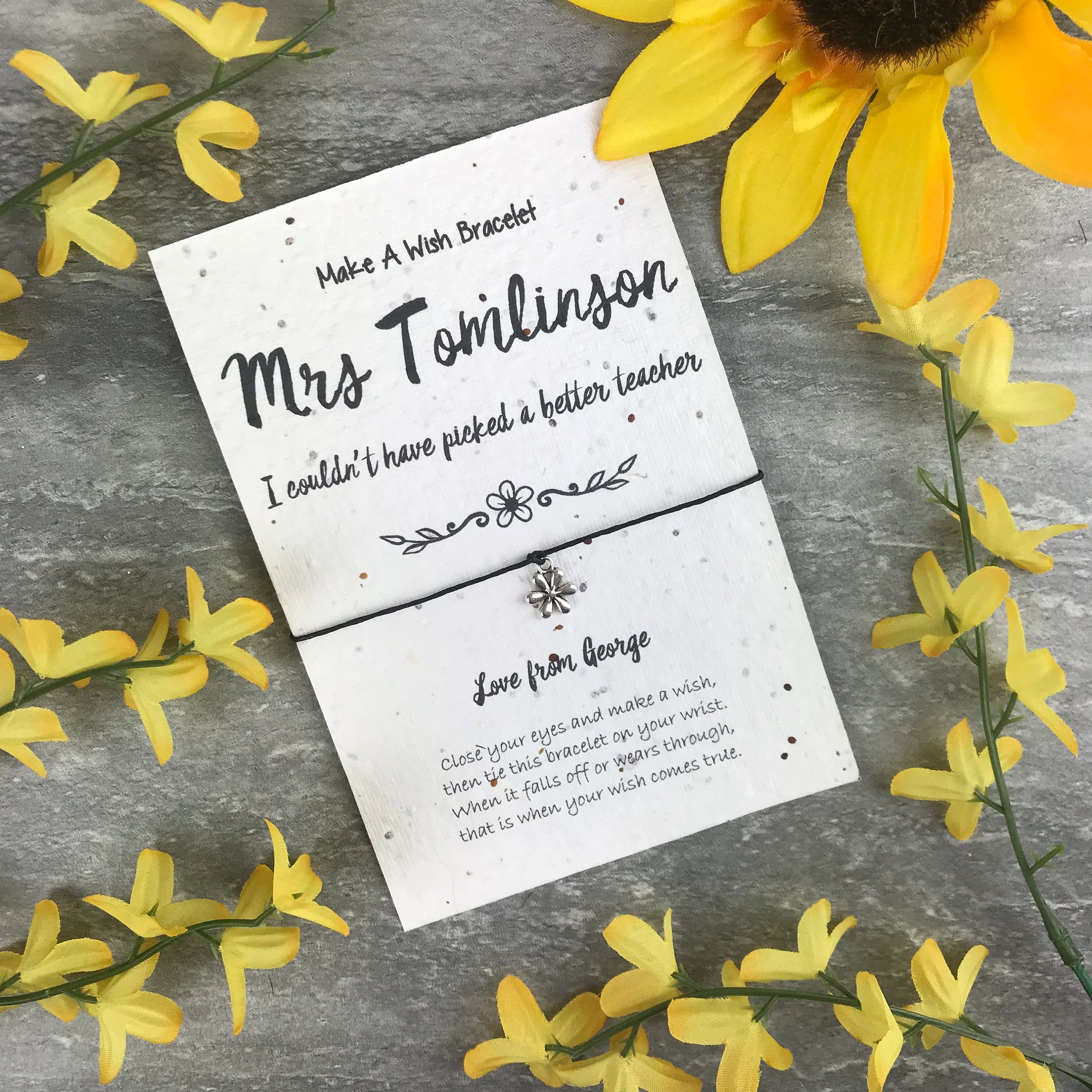 I Couldn't Have Picked A Better Teacher With Plantable Wildflower Seed Card Backing