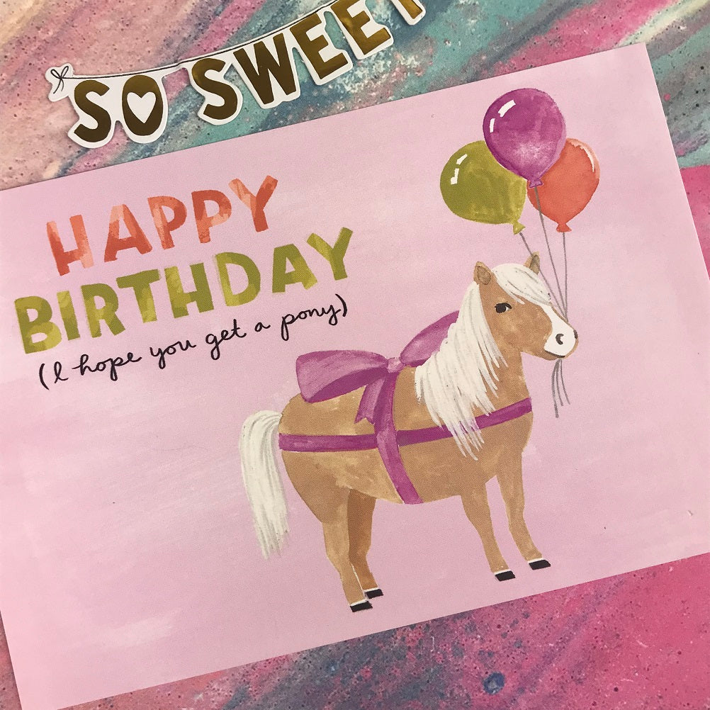 I Hope You Get A Pony Postcard - Image 5