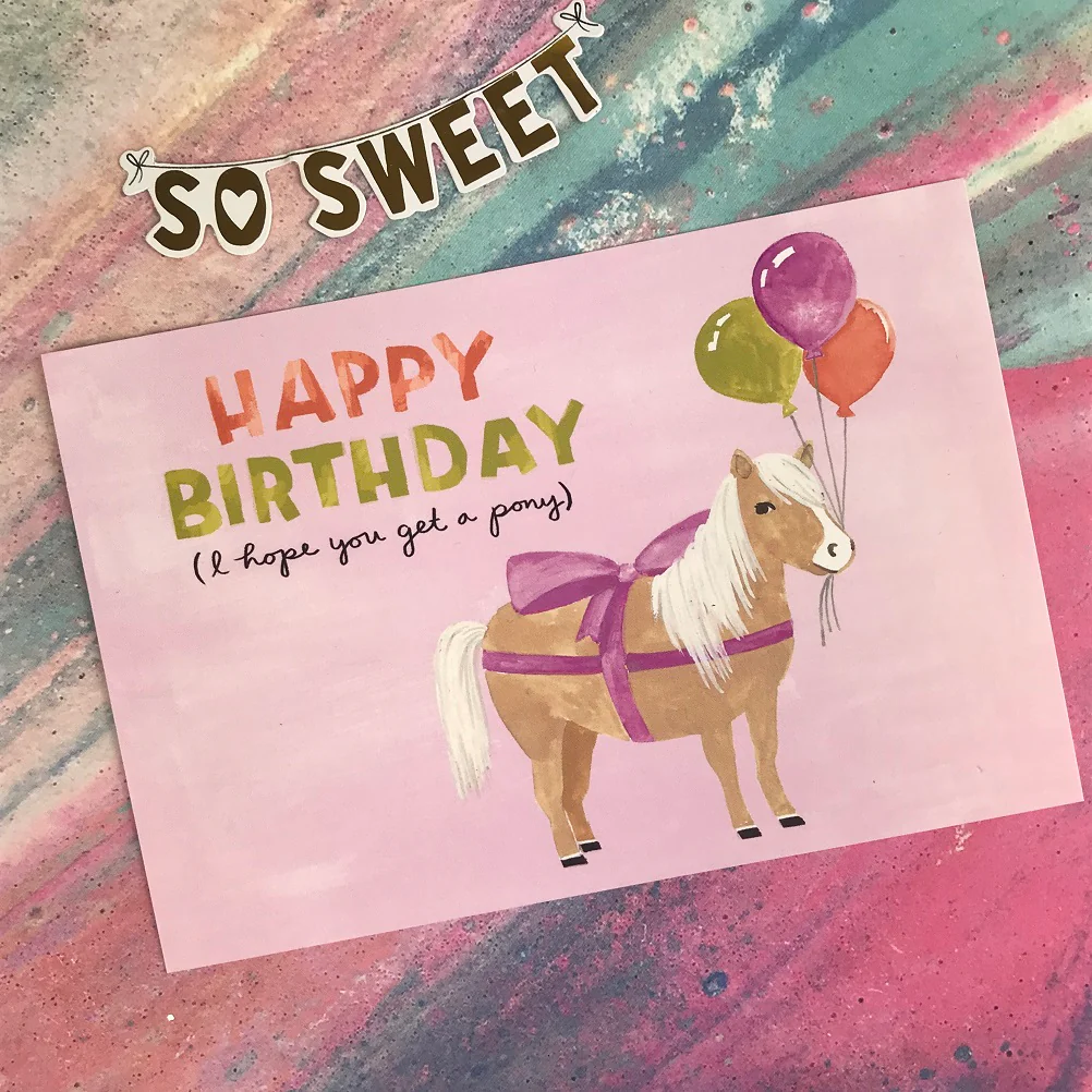 I Hope You Get A Pony Postcard - Image 6