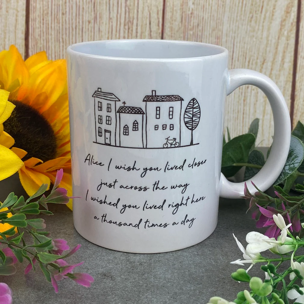 I Wish You Lived Closer Personalised Mug - Image 2