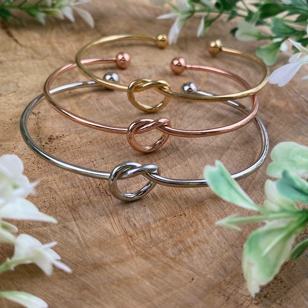 Bridesmaid Knot Bangle Thank You Gift - Image 4