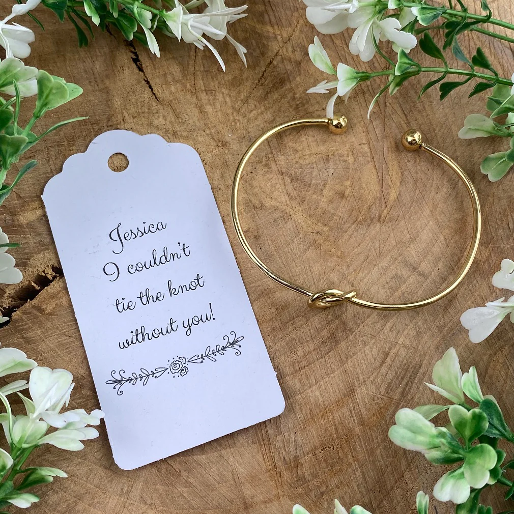 I Couldn't Tie The Knot Without You Knot Bangle - Image 8