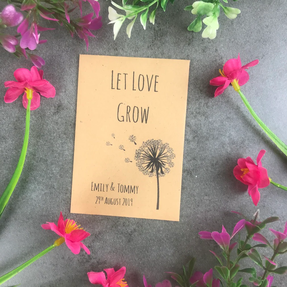 Let Love Grow Wedding Favours - Pack of 12 - Image 2