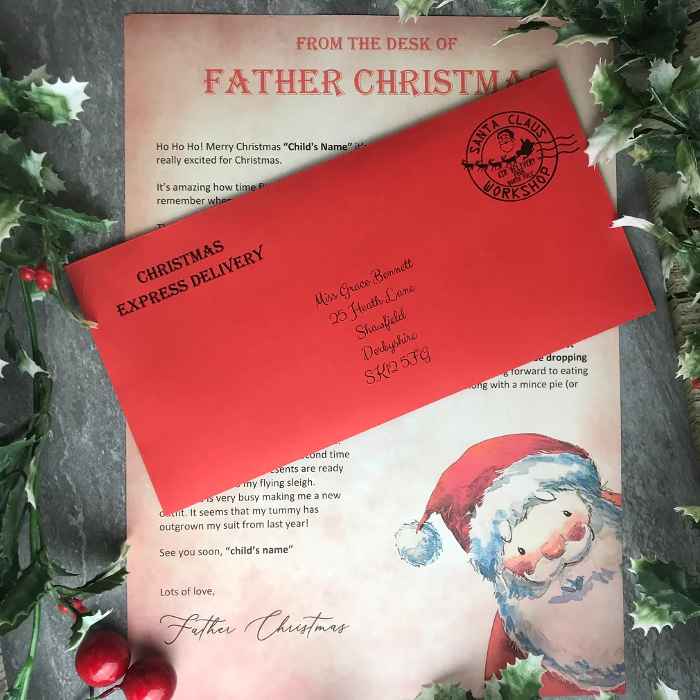 Letter From Father Christmas, Father Christmas Letter, Personalised Letter From Santa