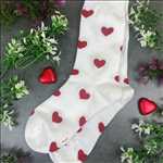 Love Heart Socks With Personalised Label - Image 6