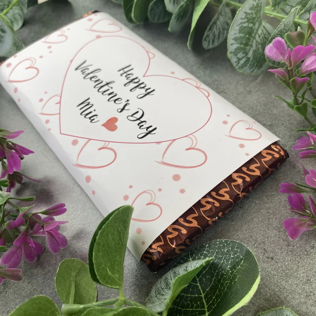 Love Heart Valentines Day Chocolate Bar - Image 7