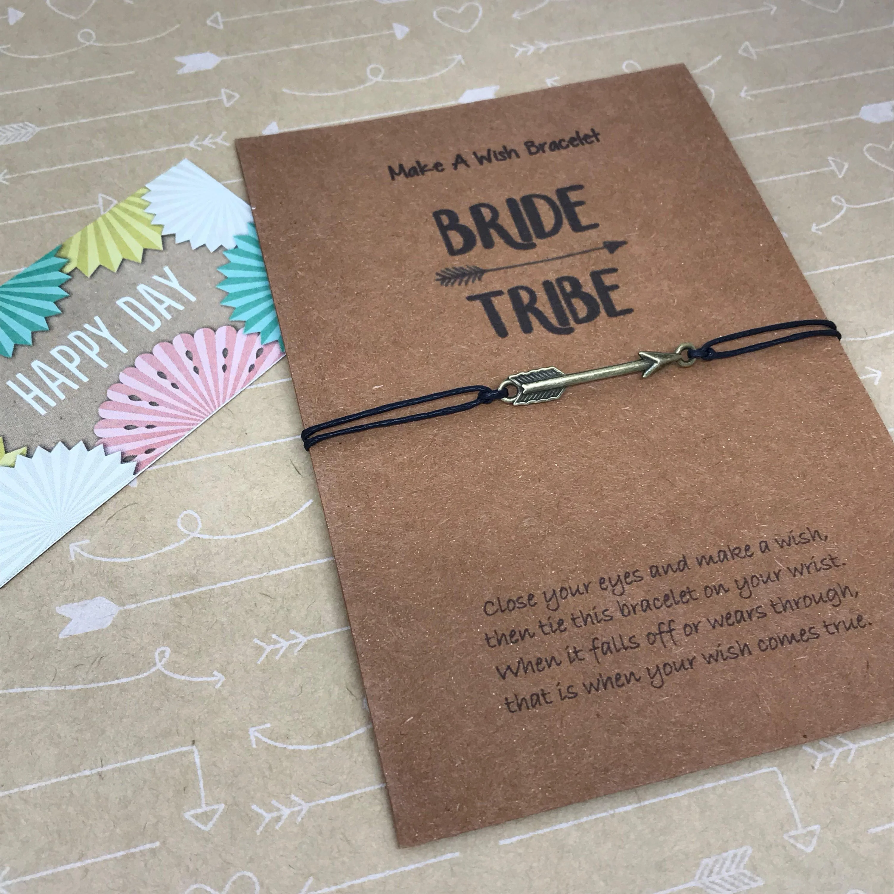 Bride Tribe Arrow Wish Bracelet - Image 3