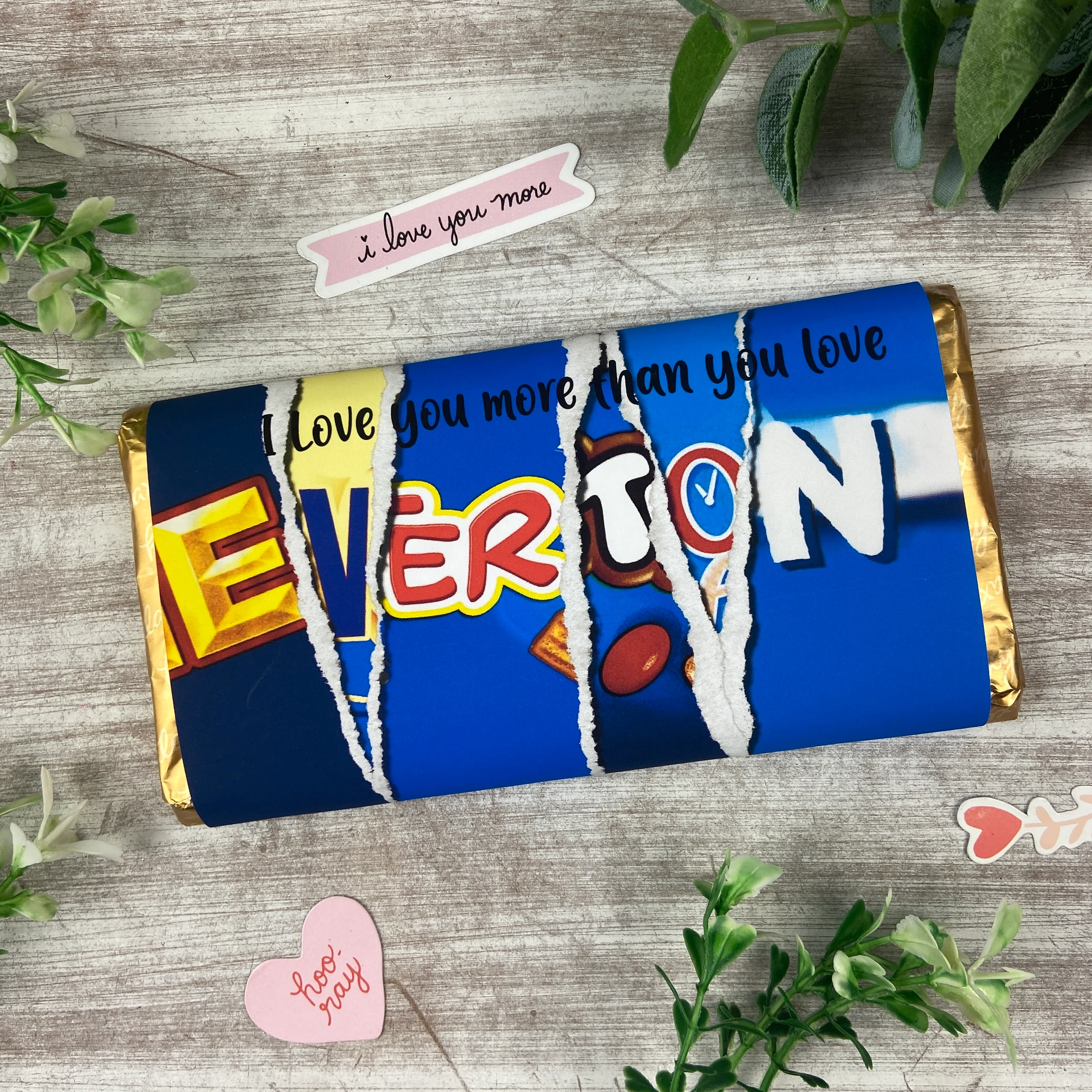 Everton Chocolate Bar - I Love You More Than