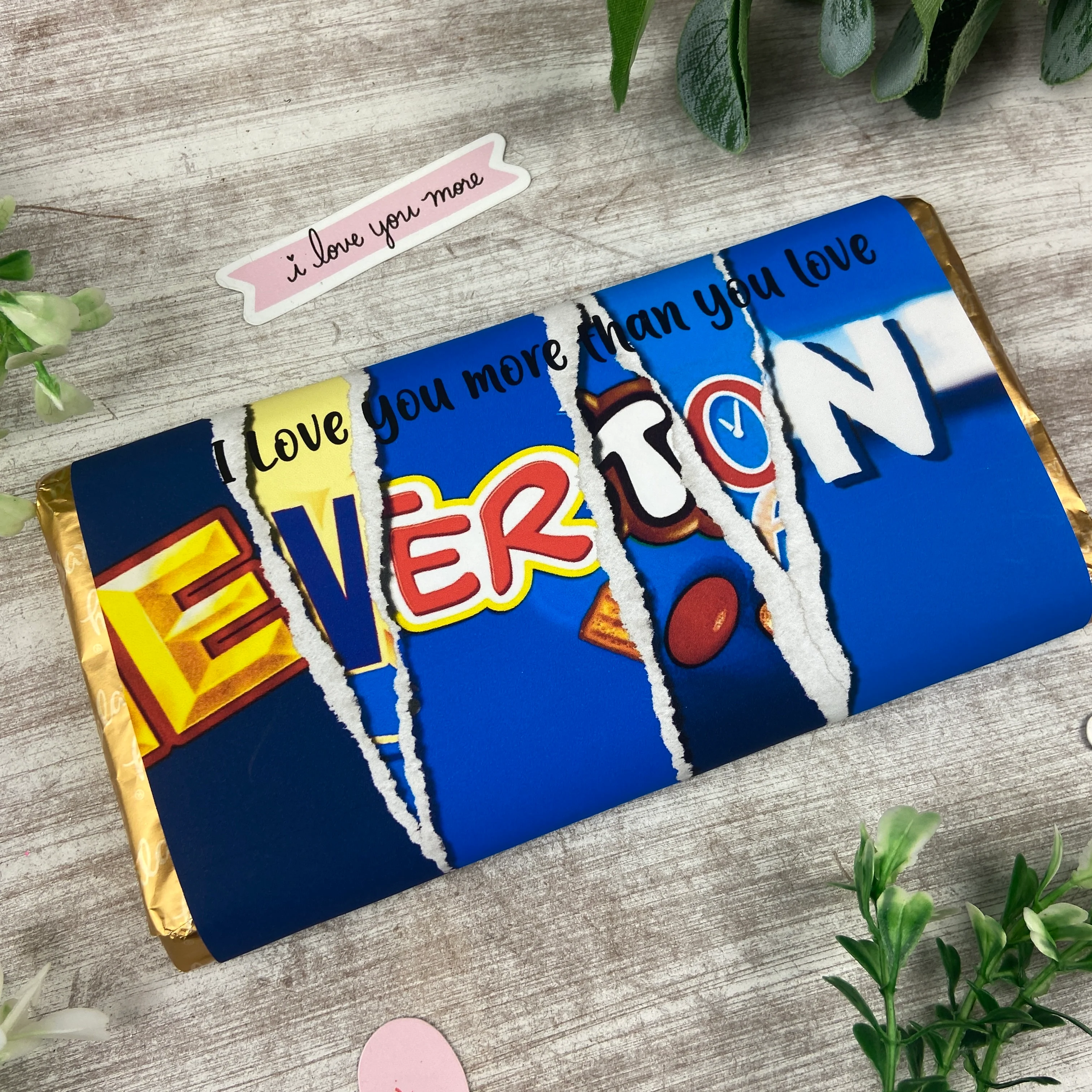 Everton Chocolate Bar - I Love You More Than - Image 3