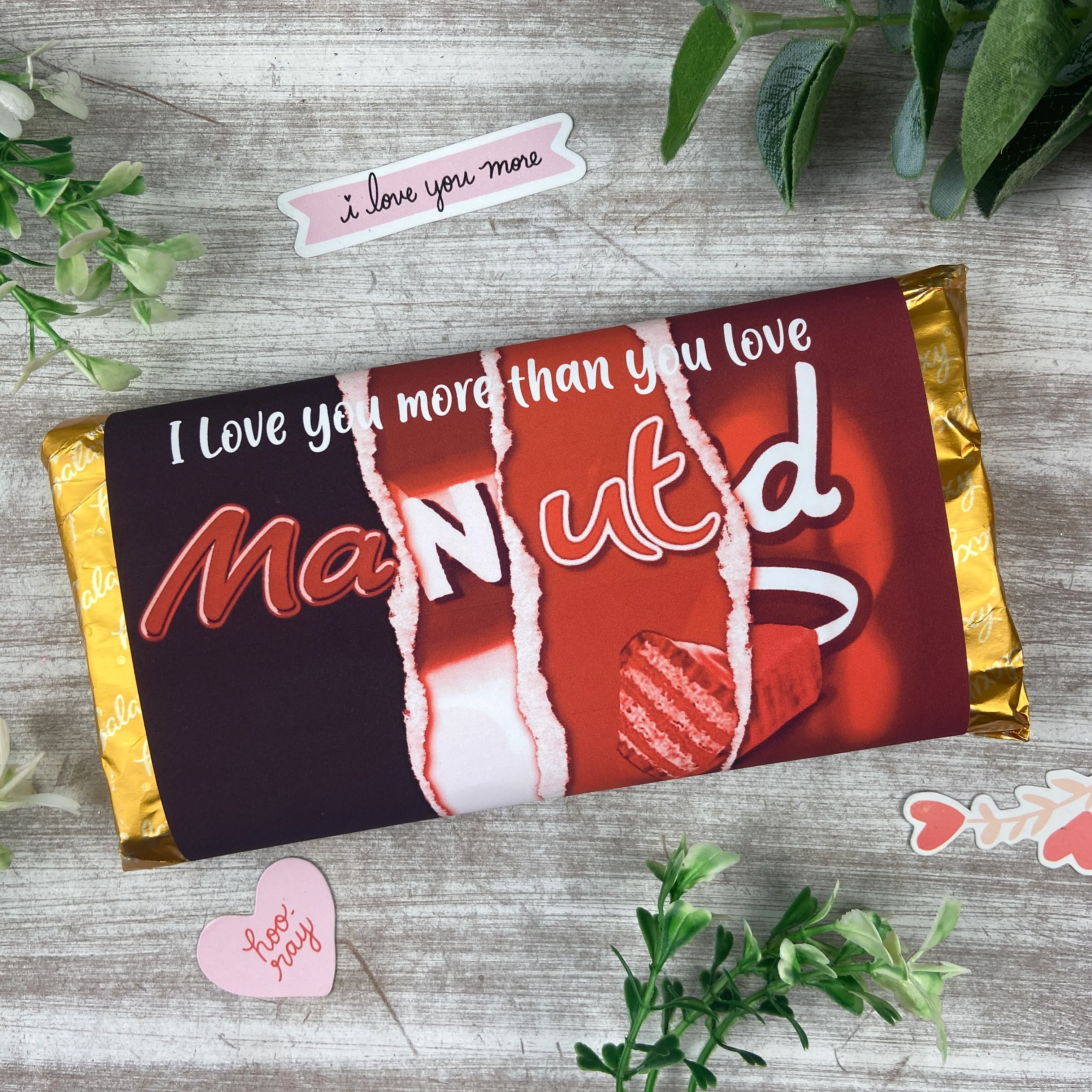 Manchester United Chocolate Bar - I Love You More Than... - Image 2