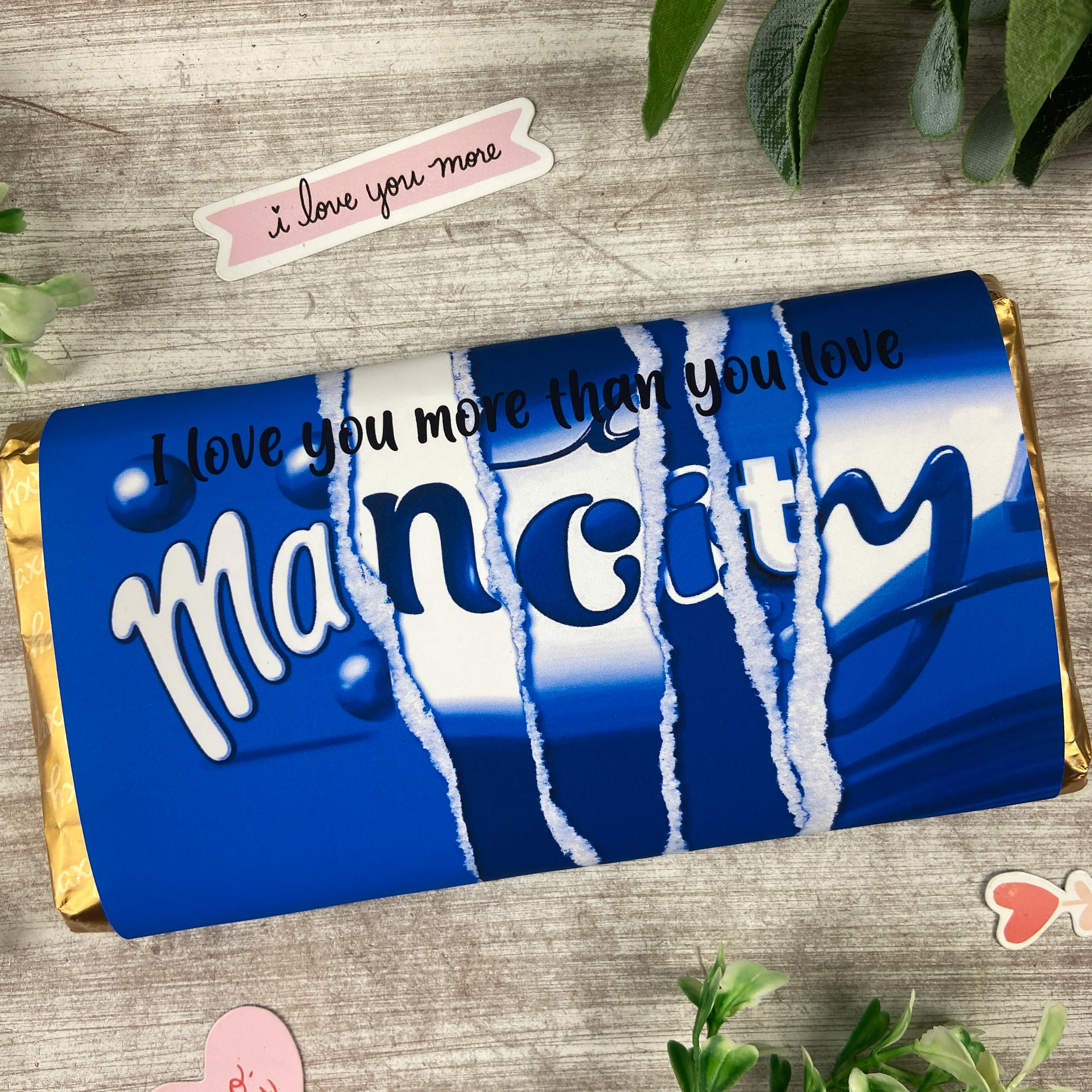 Manchester City Chocolate Bar - I Love You More Than... - Image 2