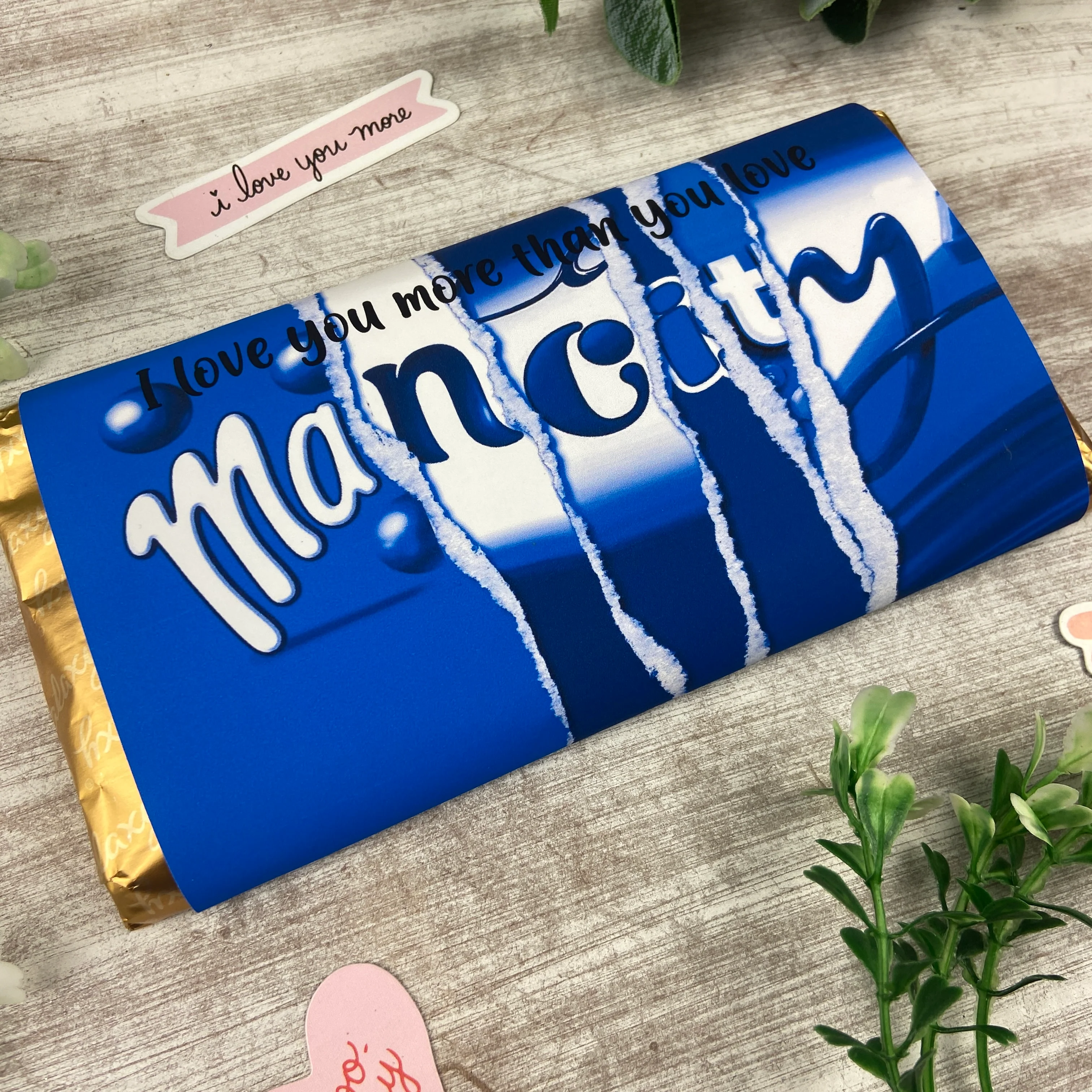 Manchester City Chocolate Bar - I Love You More Than... - Image 3