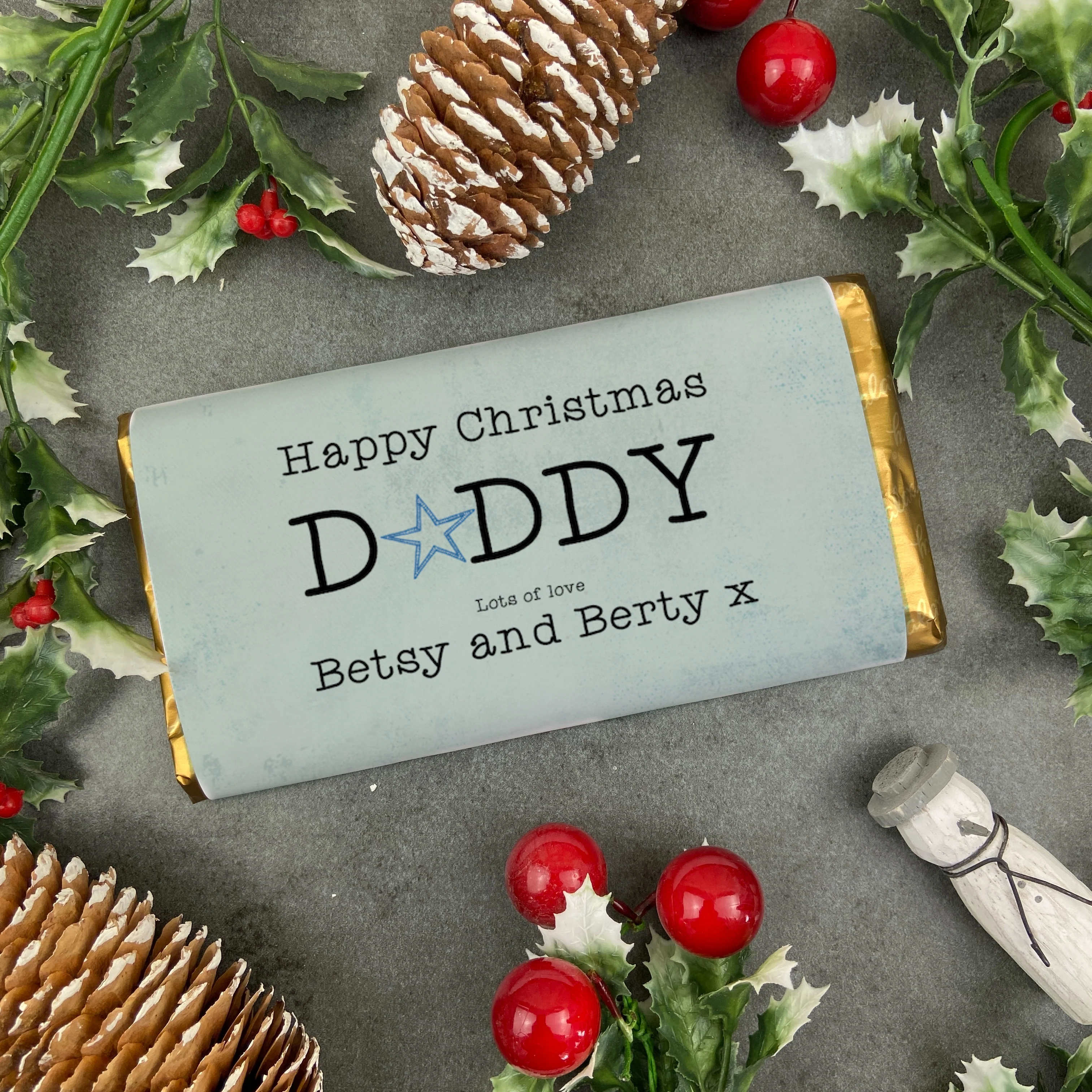 Merry Christmas Daddy Chocolate Bar - Image 5