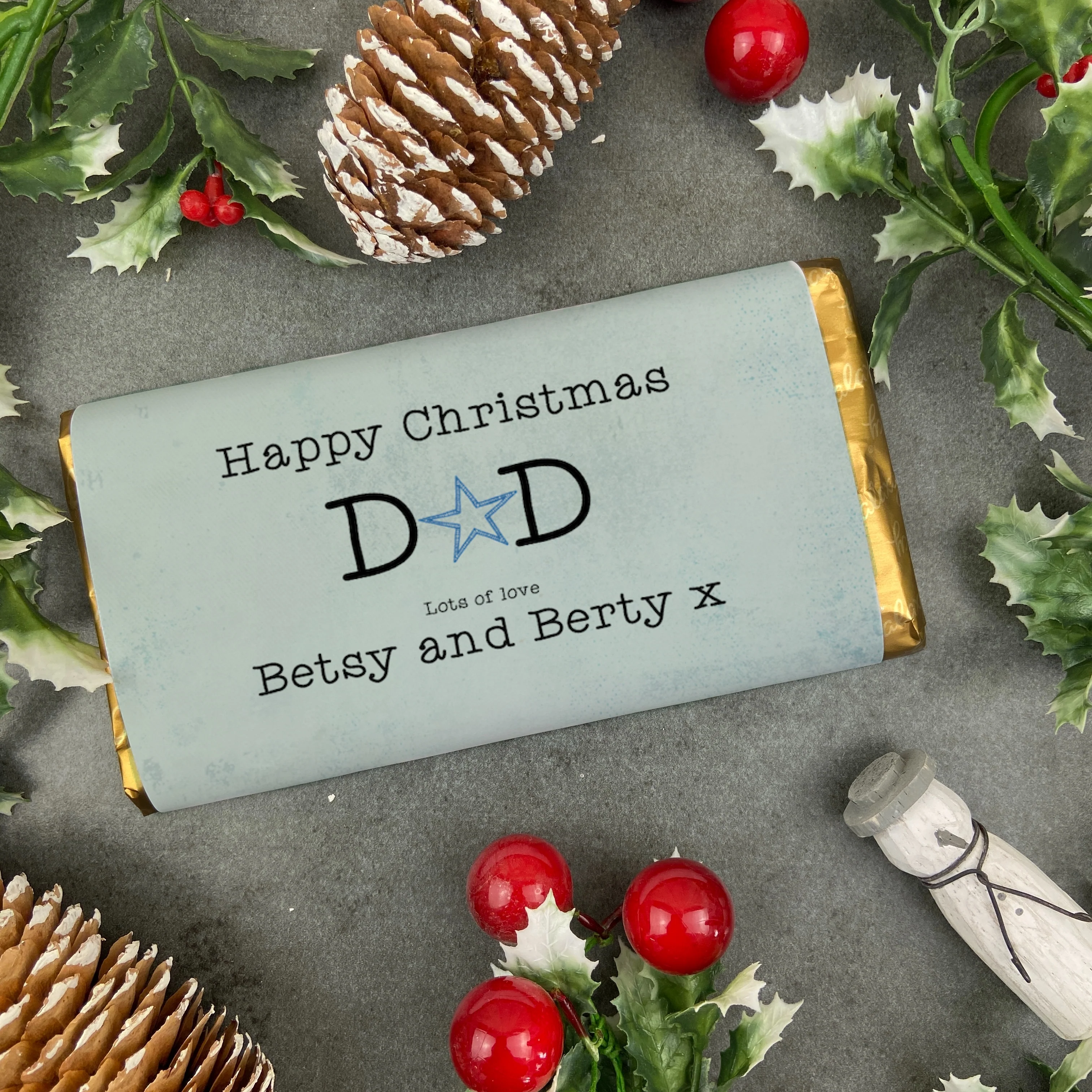 Merry Christmas Daddy Chocolate Bar - Image 7