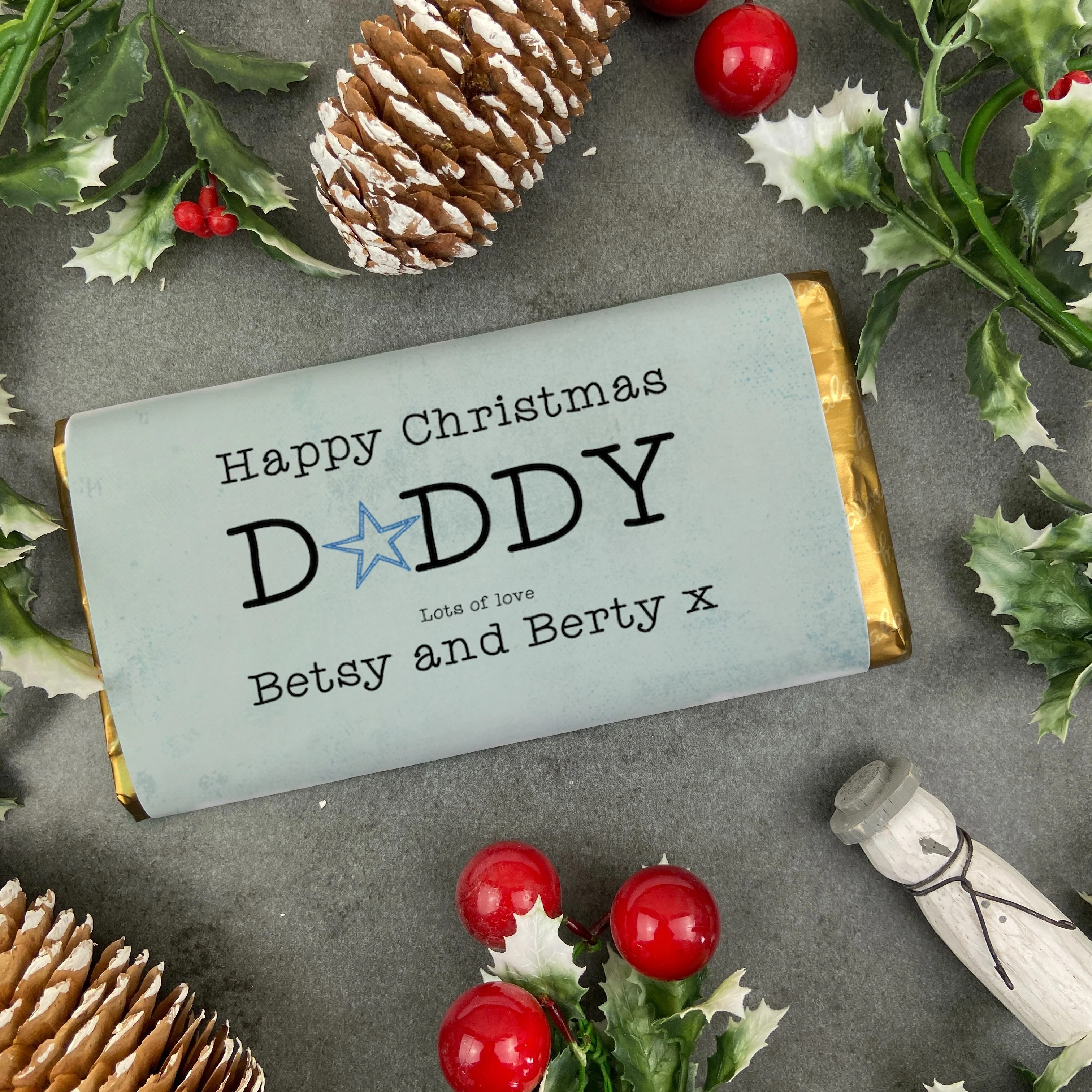 Merry Christmas Daddy Chocolate Bar - Image 8