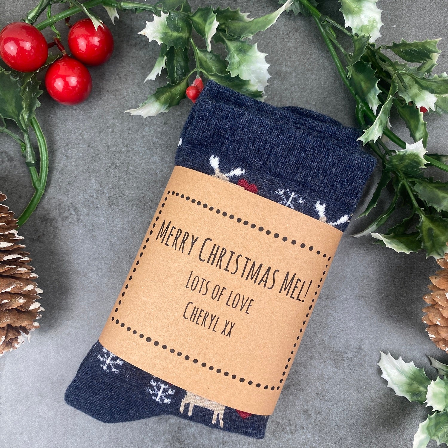 Merry Christmas Deer Socks - Image 5