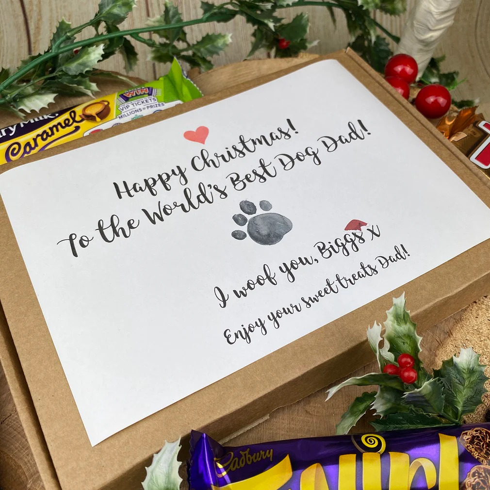 Merry Christmas Personalised Dog Mum/Dad Chocolate Box - Image 6