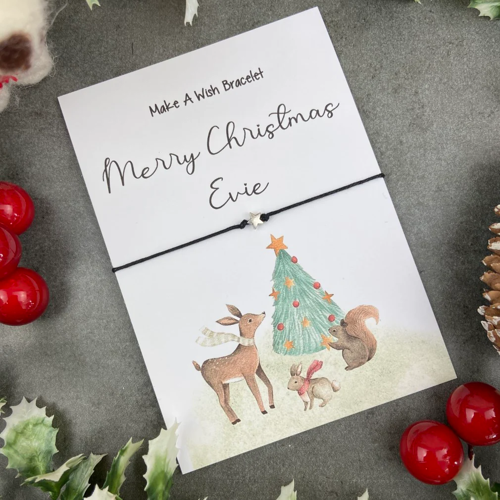 Merry Christmas - Personalised Wish Bracelet