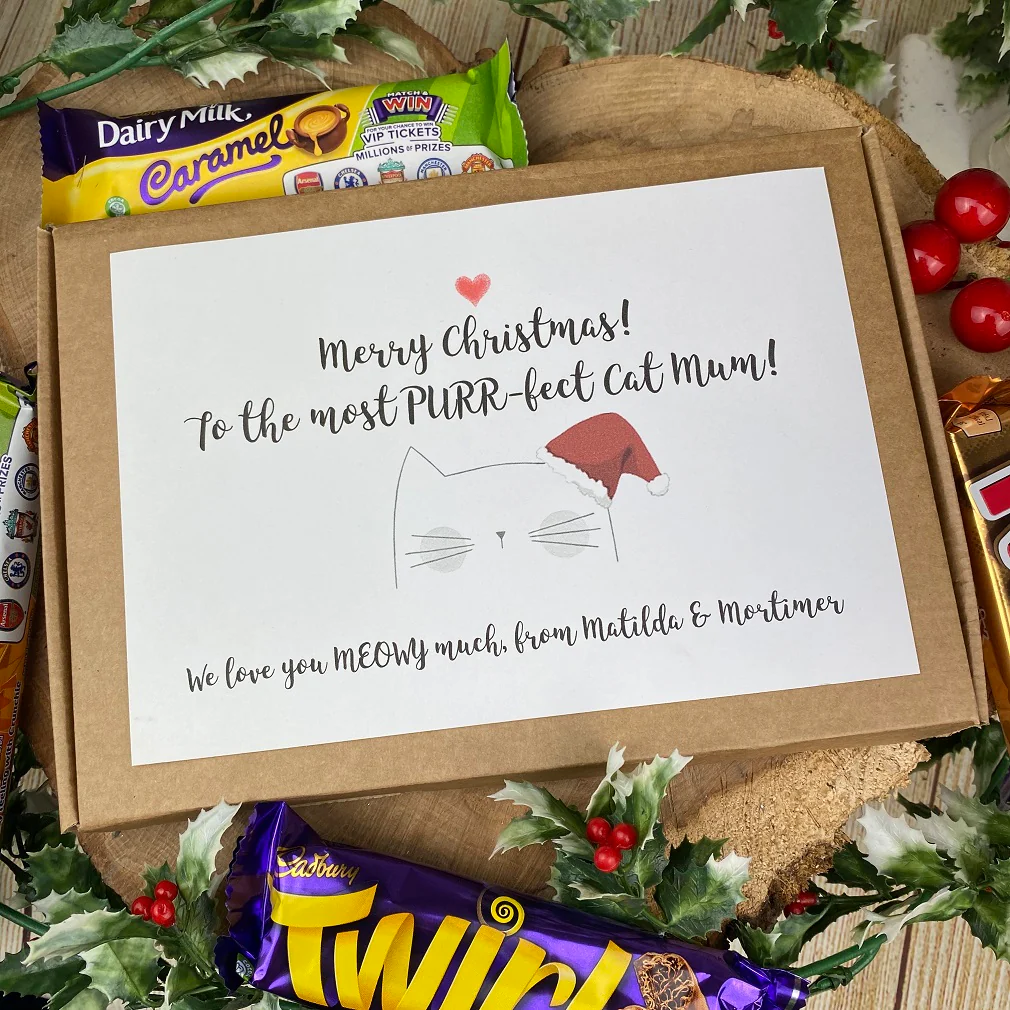 Merry Christmas Purr-fect Cat Mum/Dad - Chocolate Box - Image 3