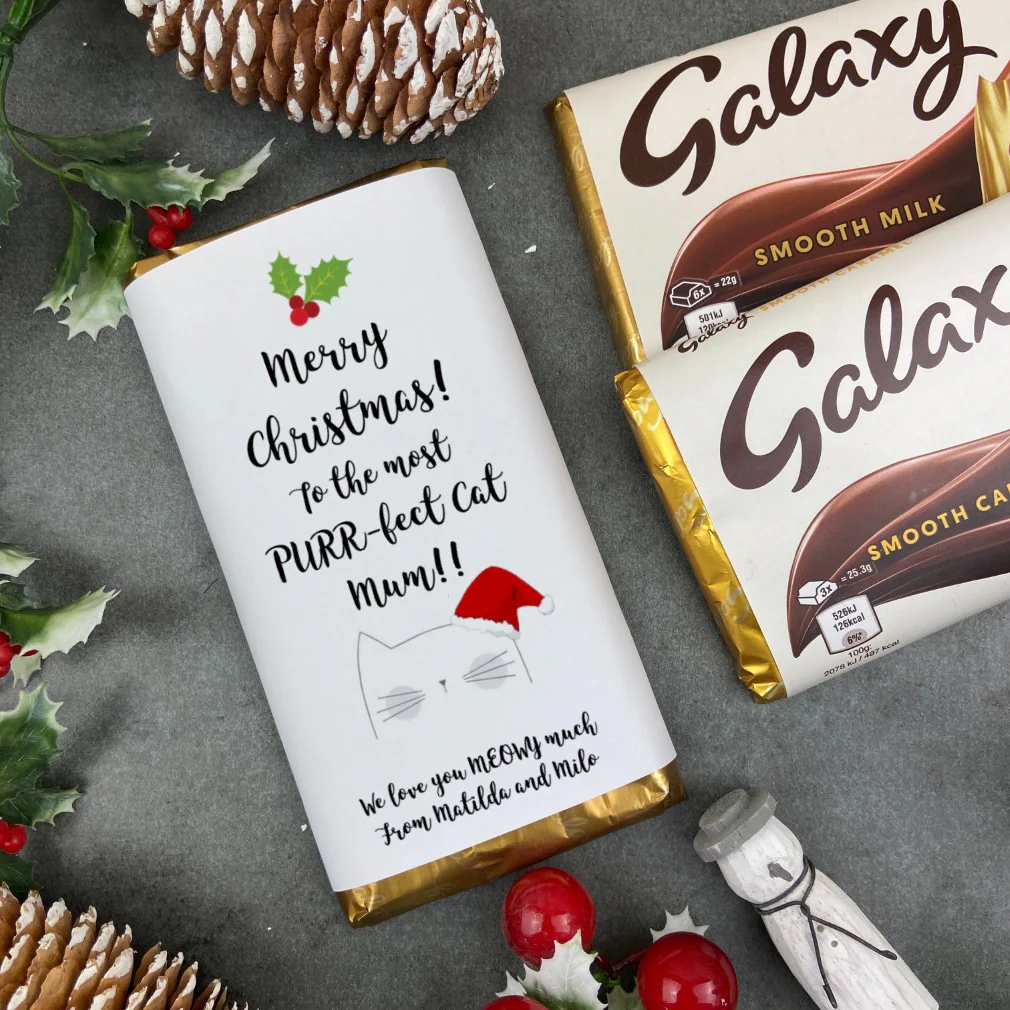 Merry Christmas Purrfect Cat Mum - Christmas Chocolate Bar - Image 7