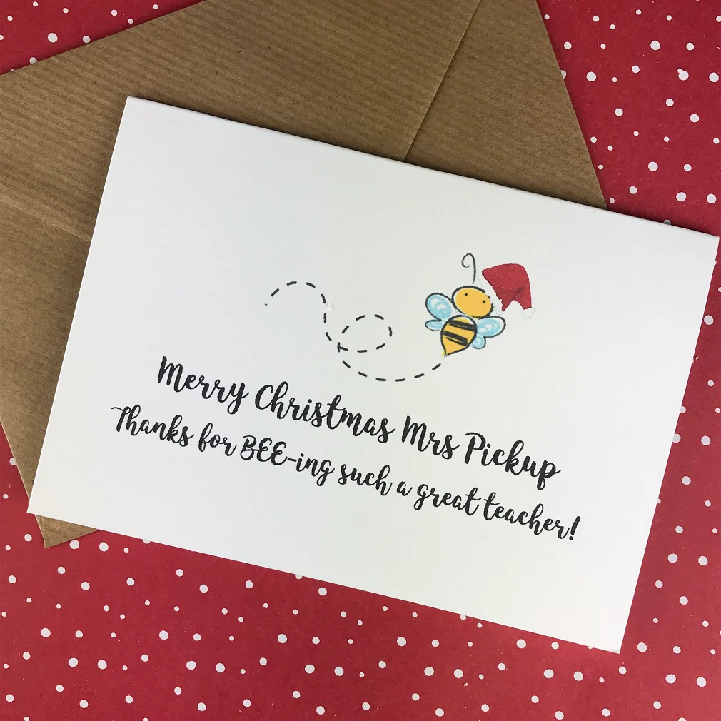 Merry Christmas Teacher Card - Image 10