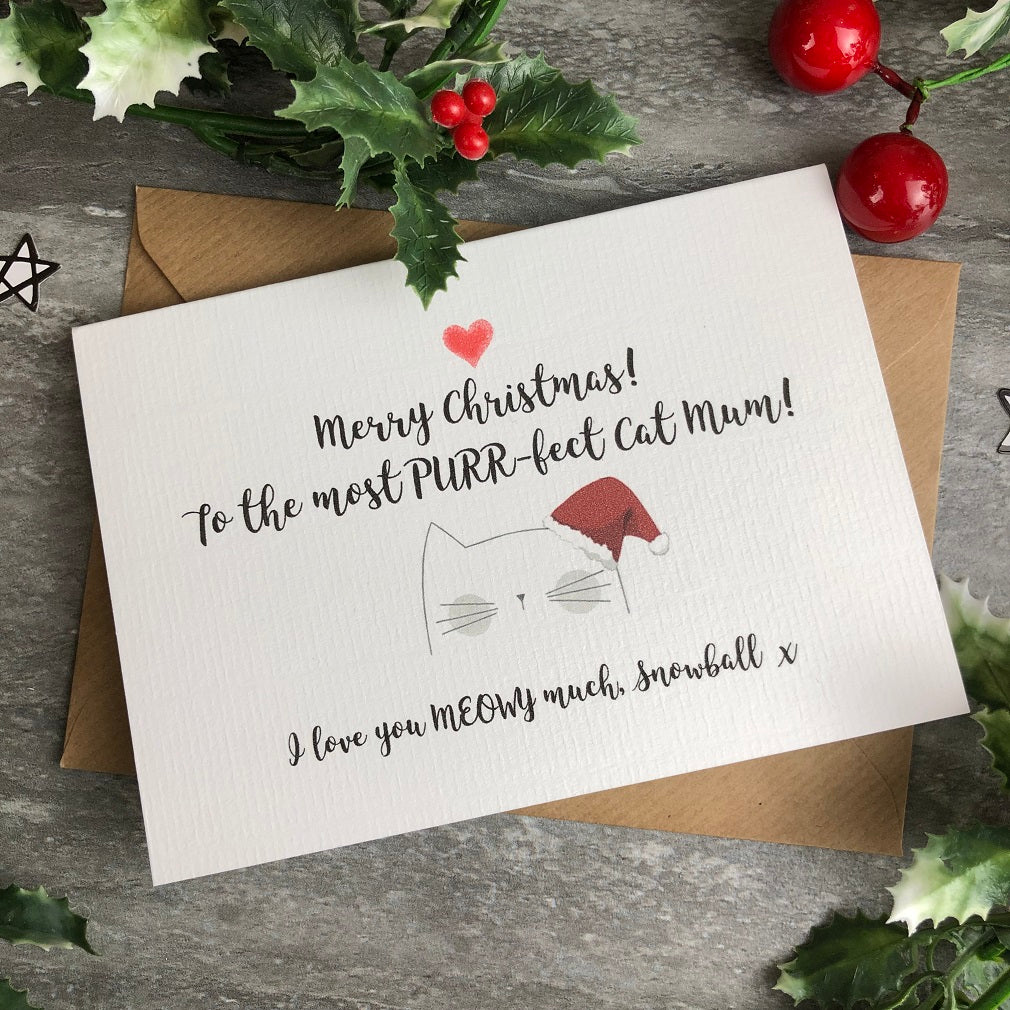 Merry Christmas To The Most PURR-fect Cat Mum/Dad Card - Image 9
