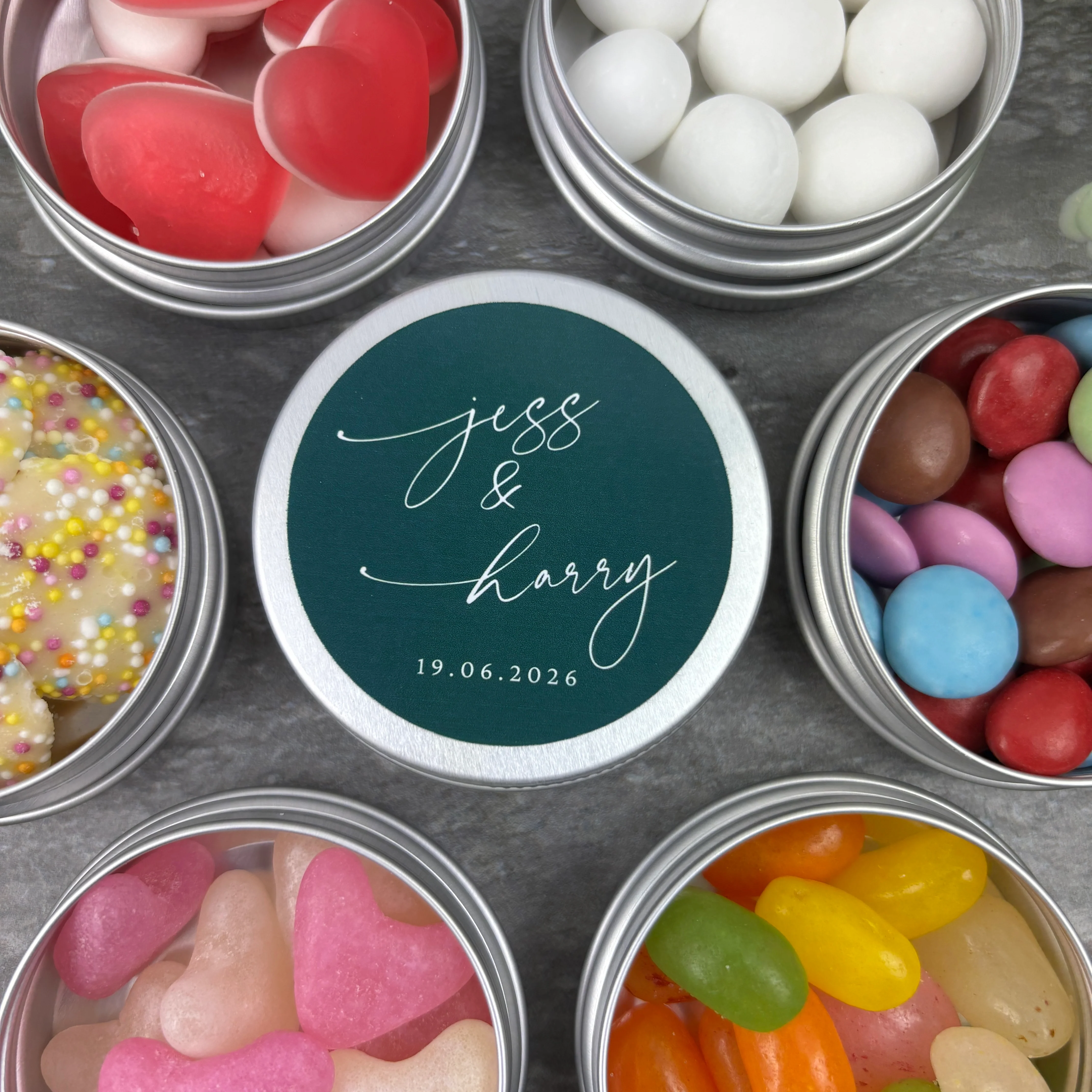 Personalised Wedding Sweet Tins - Image 5