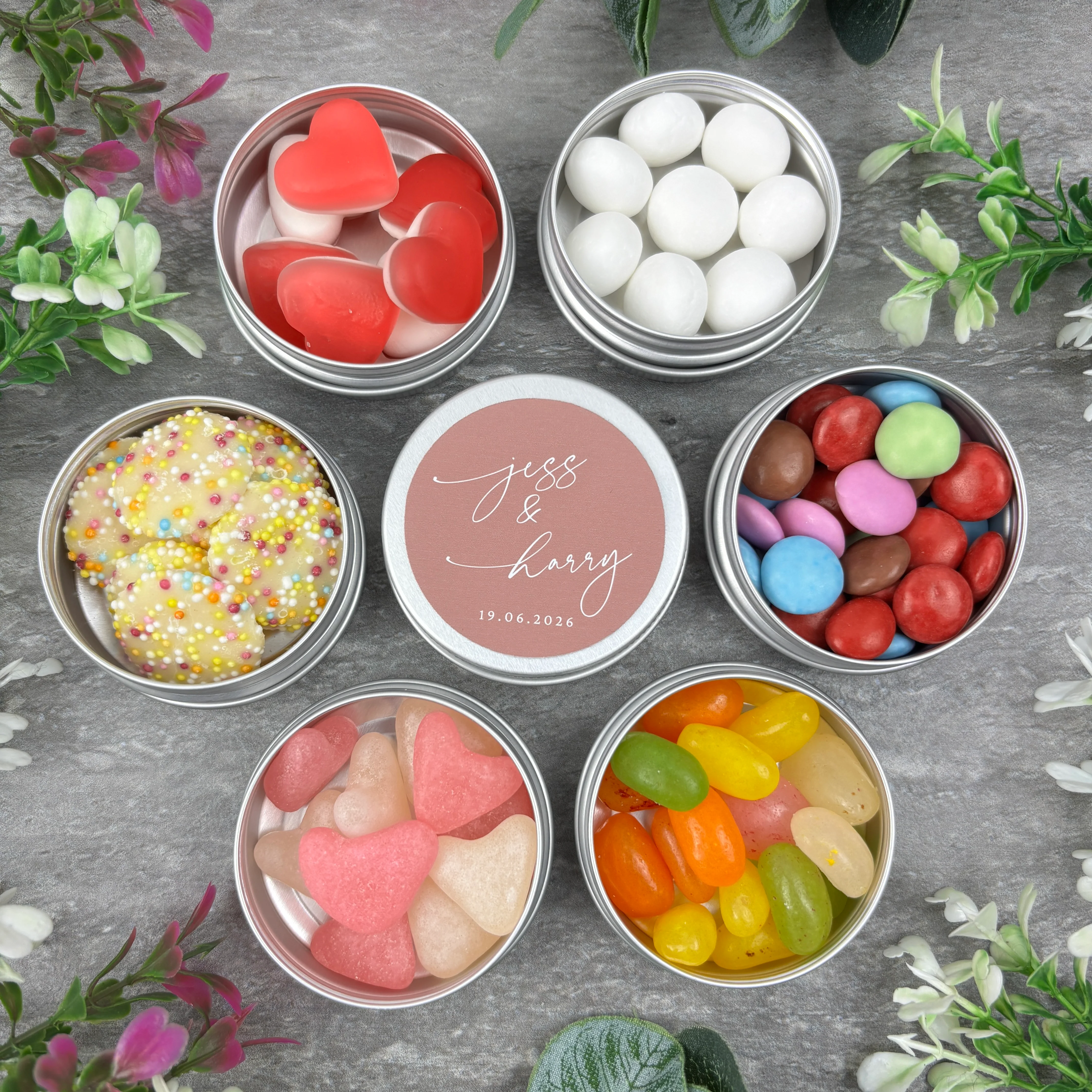 Personalised Wedding Sweet Tins - Image 7