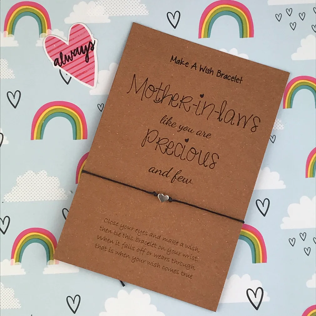 Mother In Laws Like You Are Precious And Few Heart Wish Bracelet