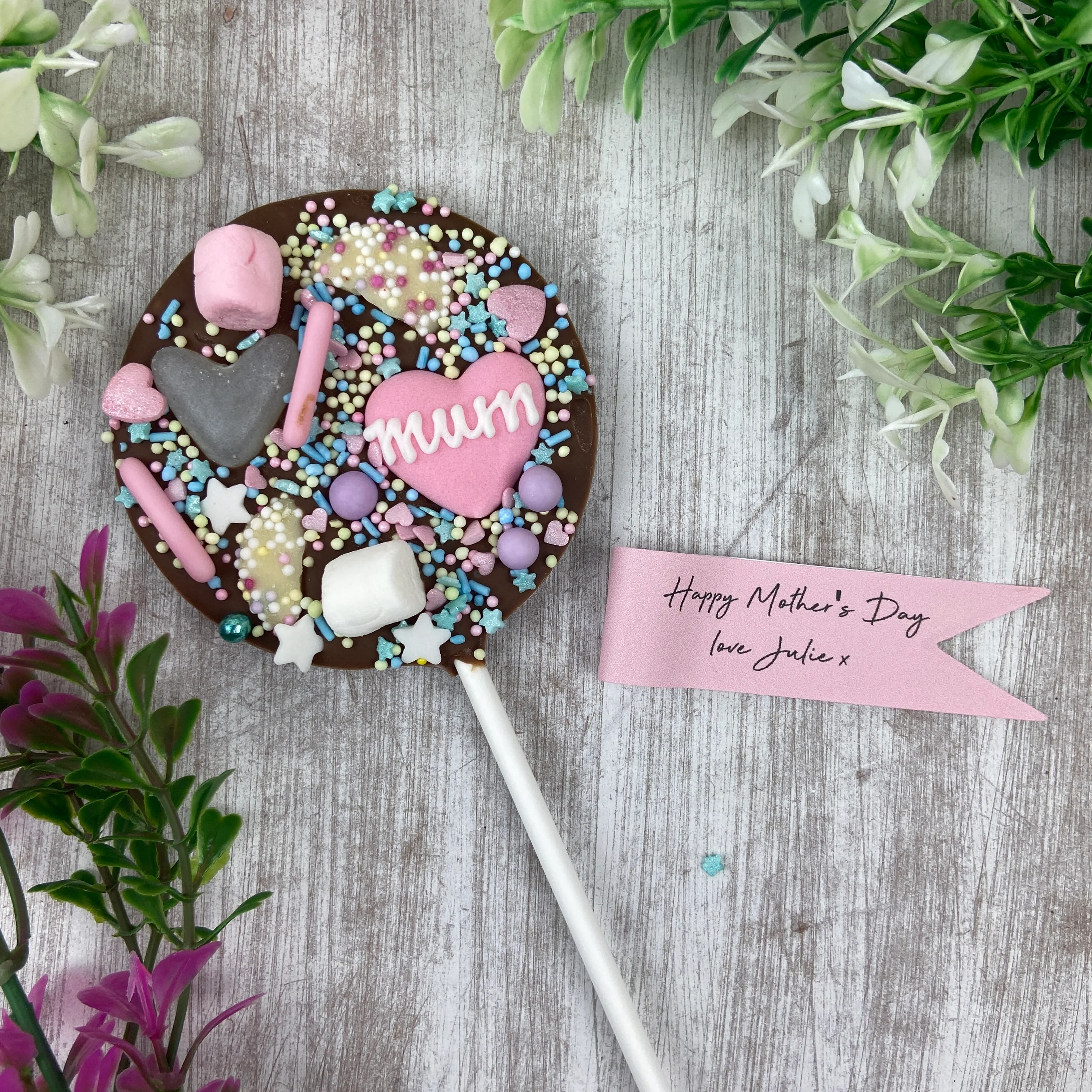 Mother's Day Belgian Chocolate Lollipop