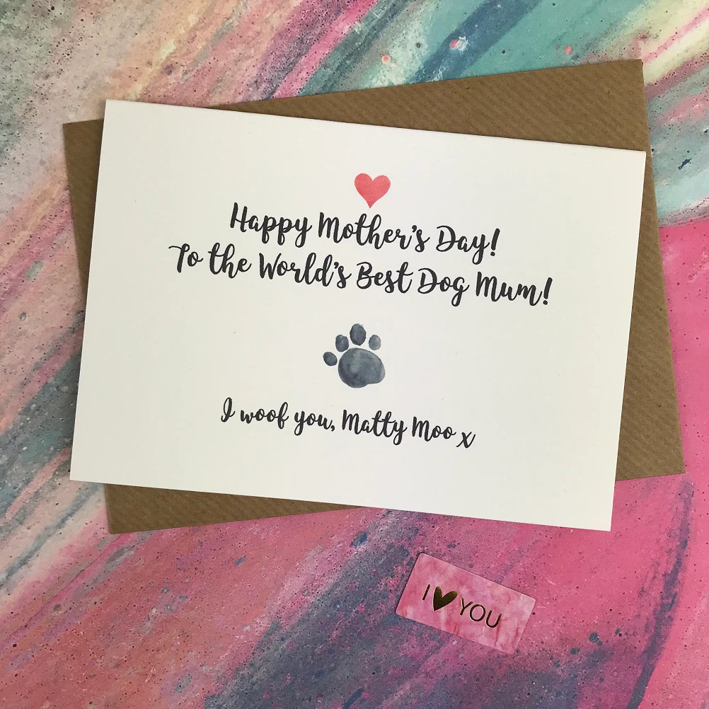 Mother's Day Card World's Best Dog Mum - Image 3