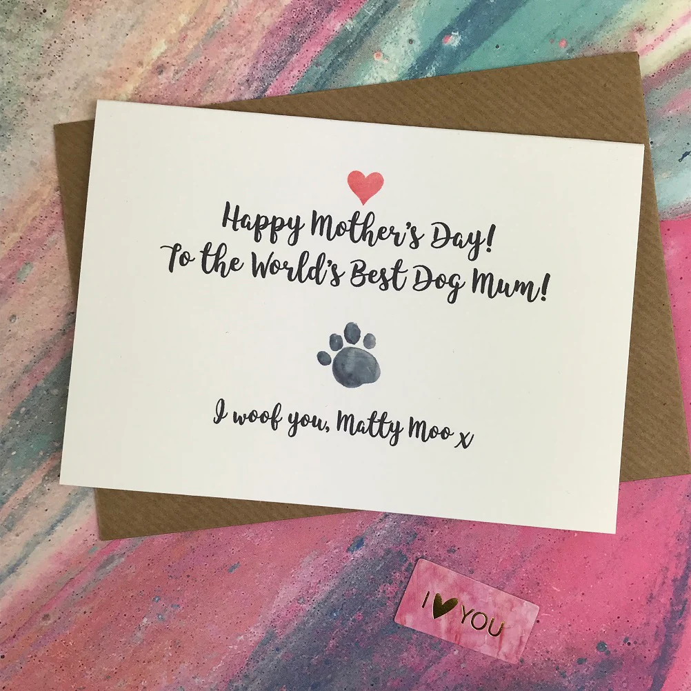 Mother's Day Card World's Best Dog Mum - Image 4