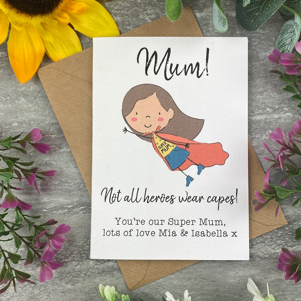 Mother's Day Super Heroes Mum Card