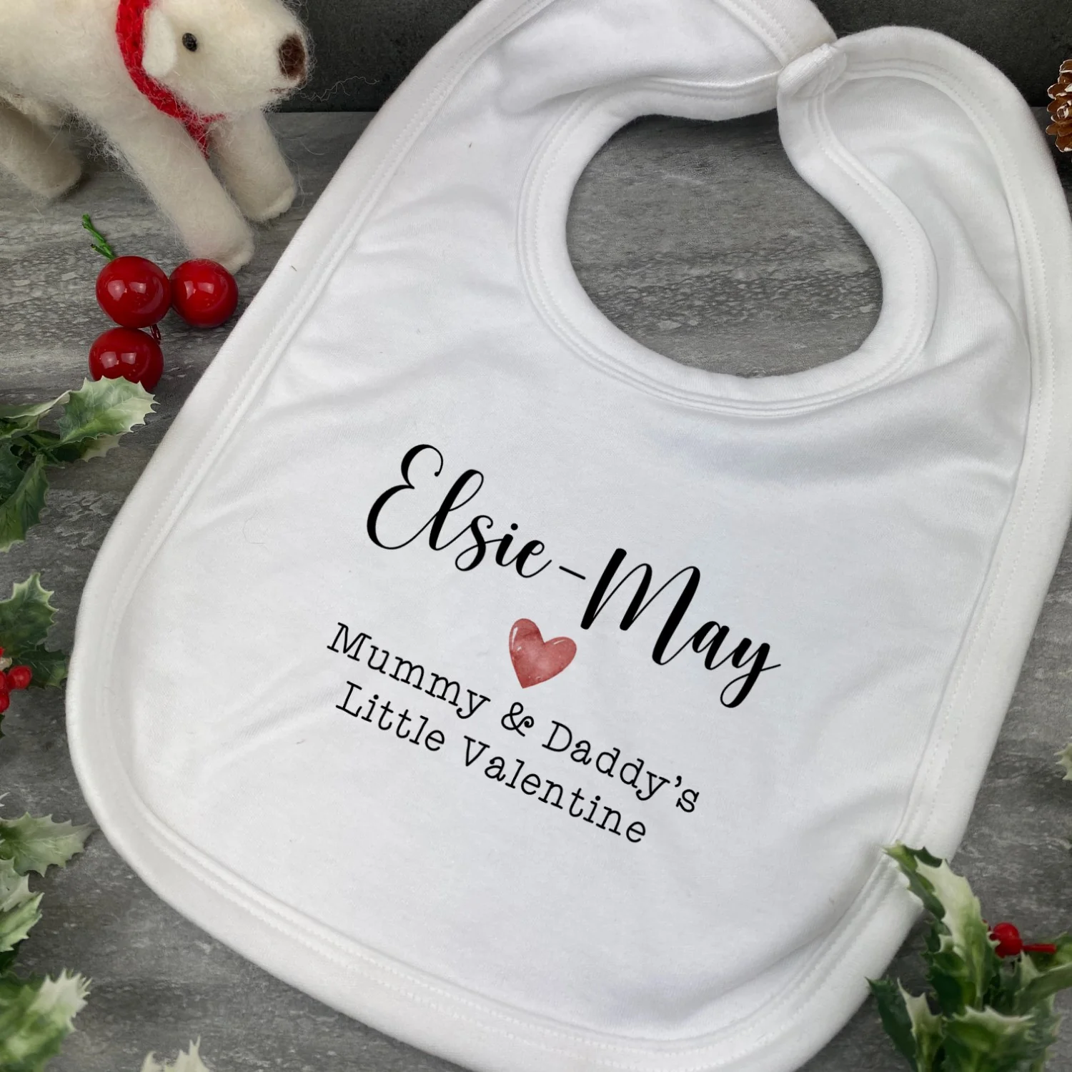 Mummy and Daddy's Little Valentine Baby Bib - Image 4