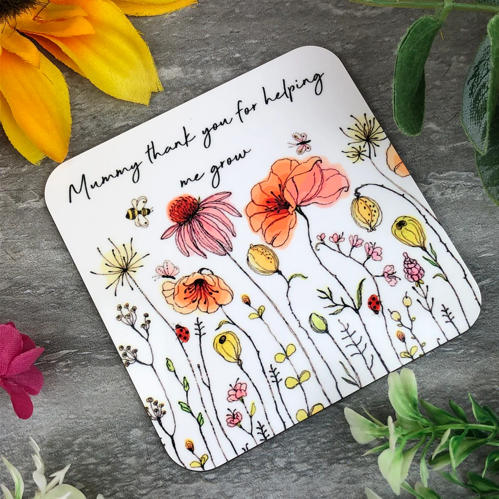 Mummy Coaster, Thank You For Helping me Grow - Image 5