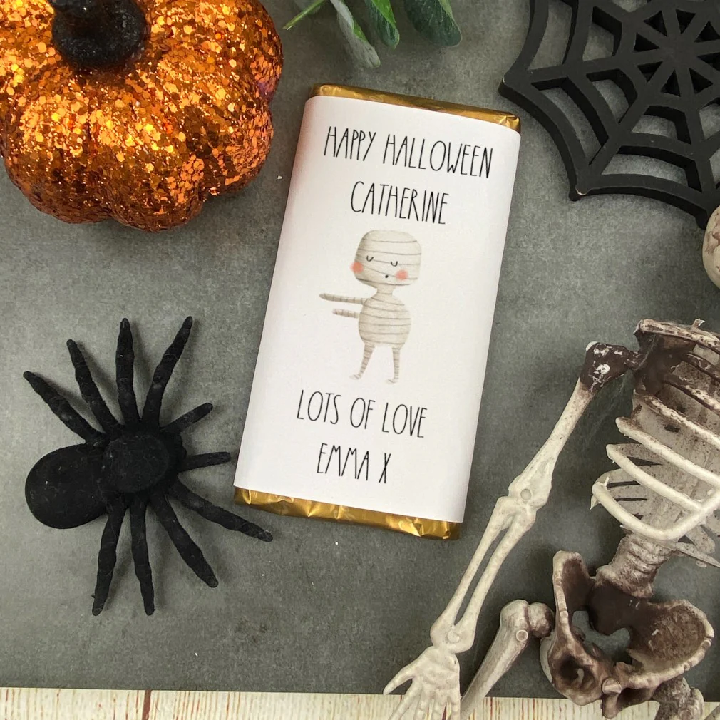 Mummy Happy Halloween - Personalised Chocolate Bar - Image 5