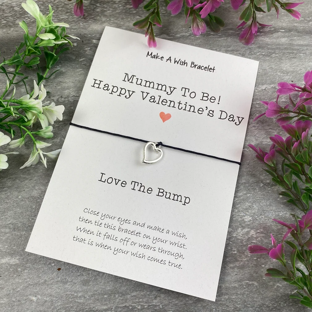 Mummy To Be Happy Valentine's Day Wish Bracelet - Image 3
