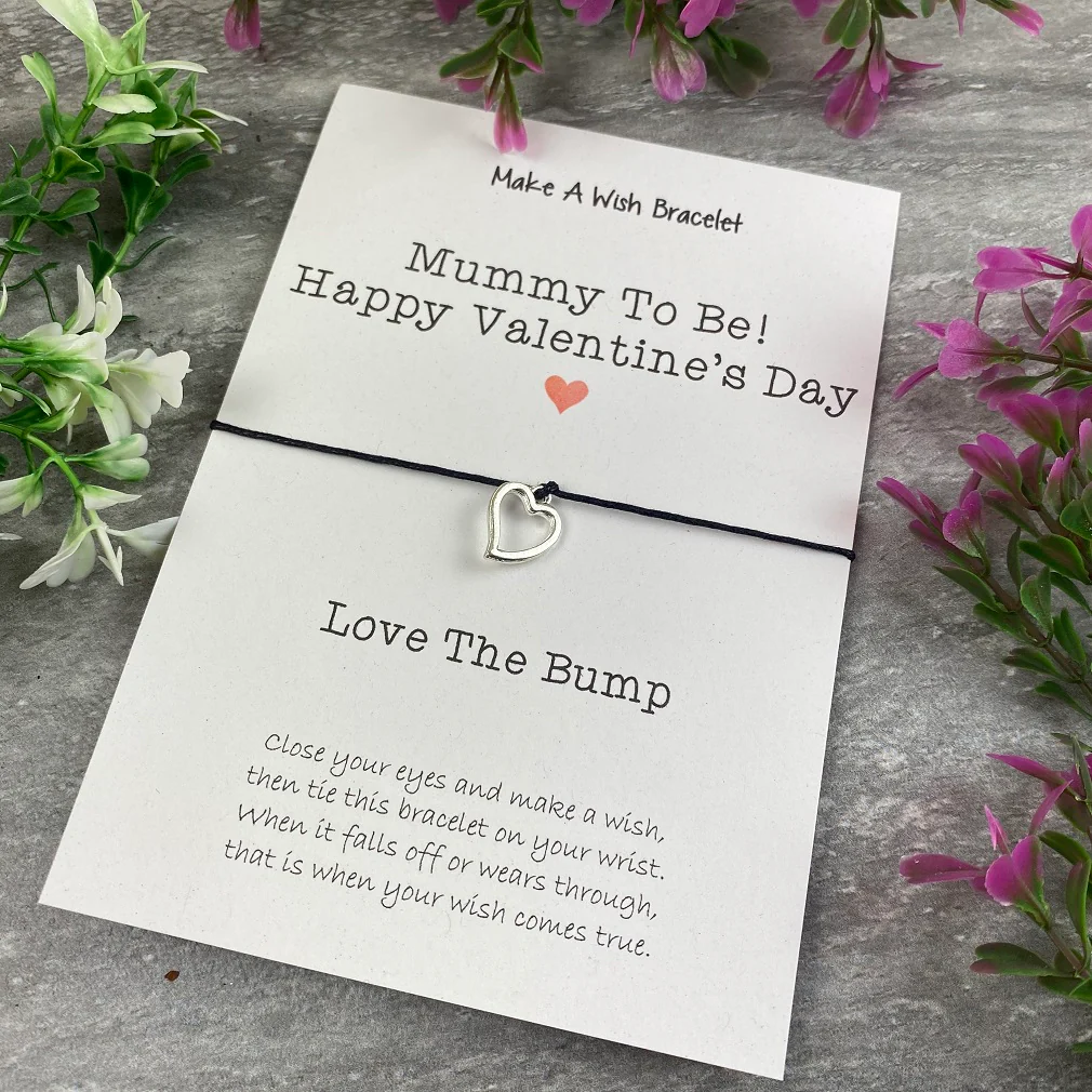 Mummy To Be Happy Valentine's Day Wish Bracelet - Image 4