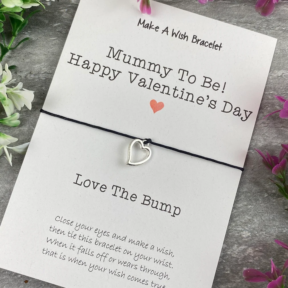 Mummy To Be Happy Valentine's Day Wish Bracelet - Image 5
