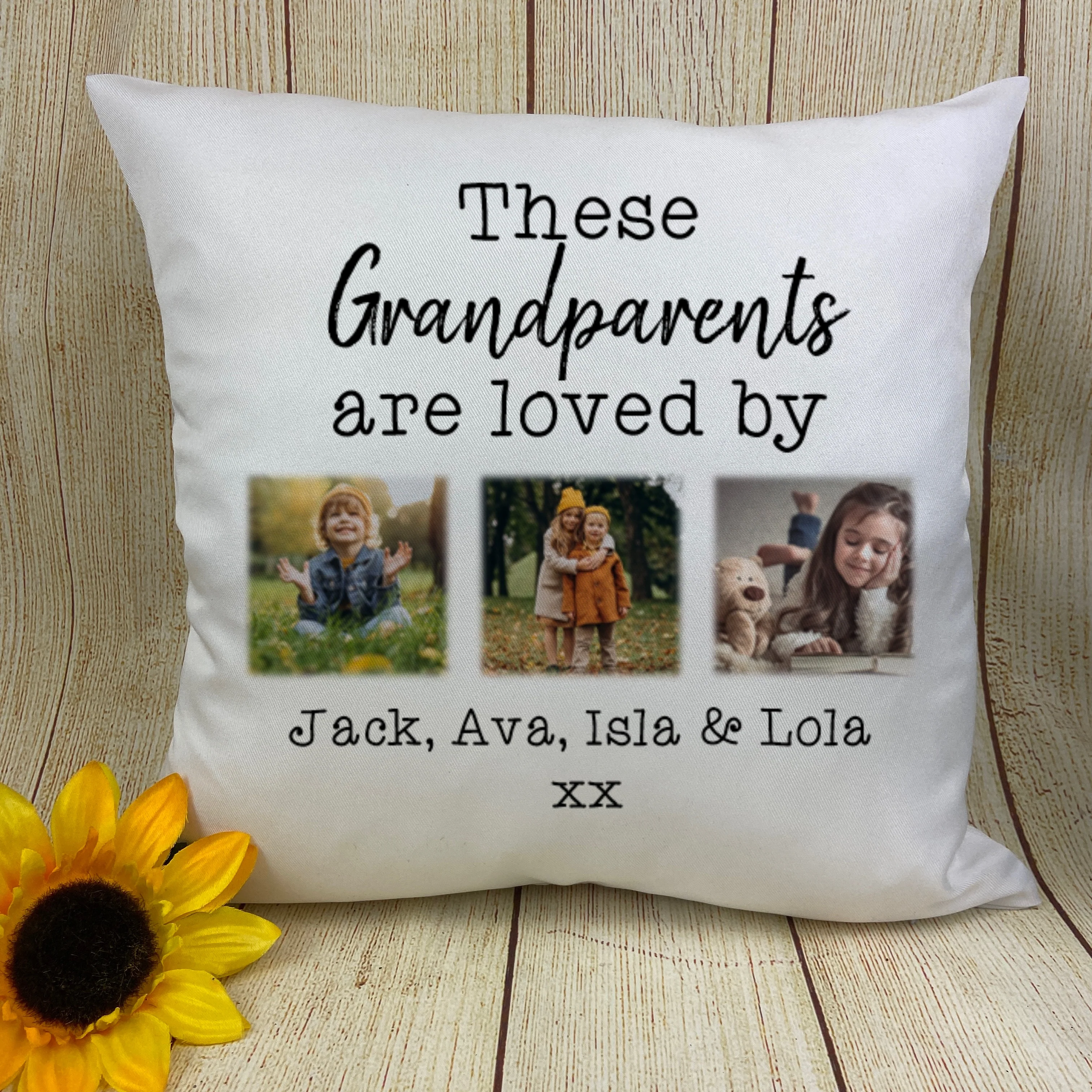Personalised Grandparents Photo Cushion - Image 3