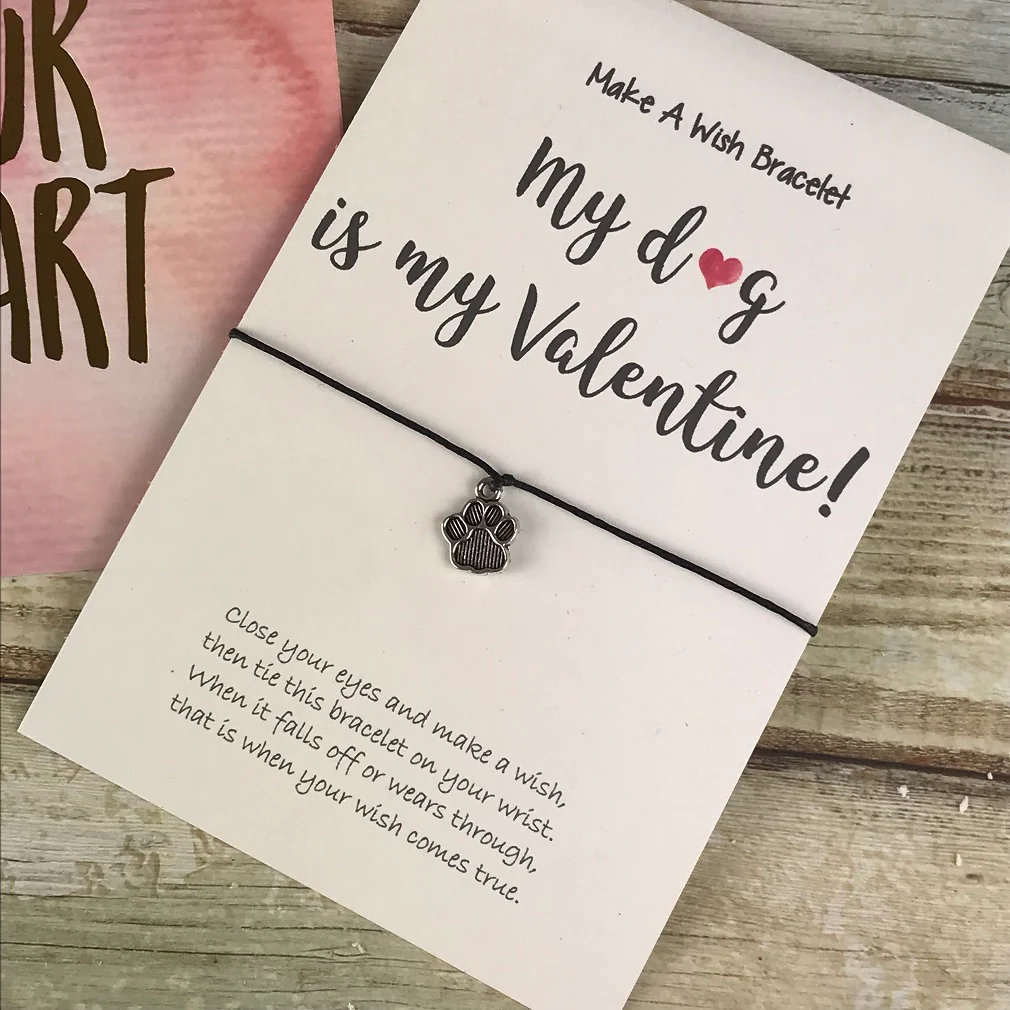 My Dog Is My Valentine Wish Bracelet - Image 4