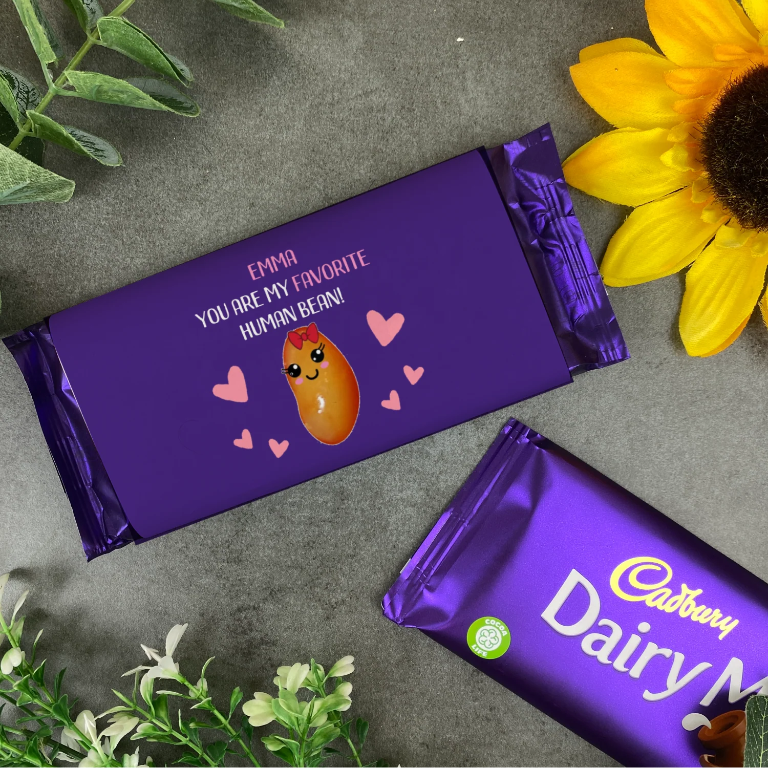 My Favourite Human Bean - Personalised Cadburys Chocolate Bar - Image 3