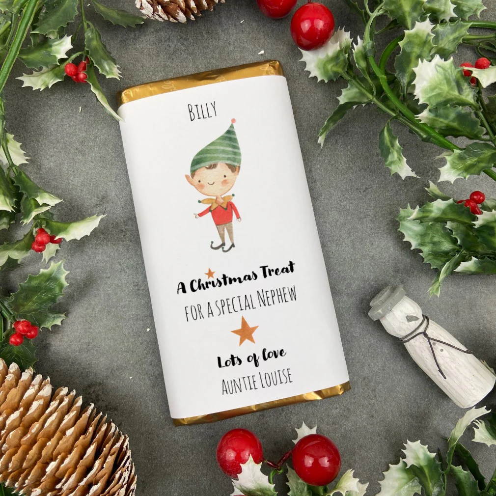 Nephew Christmas Gift - Personalised Chocolate Bar - Image 8