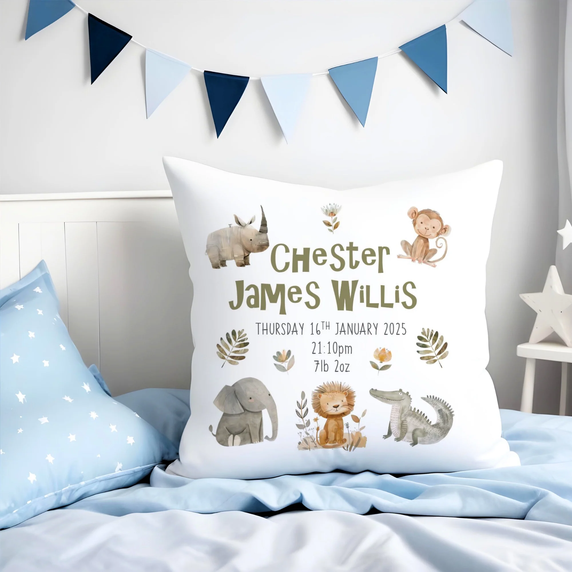 New Baby Cushion - Safari Animals - Image 9