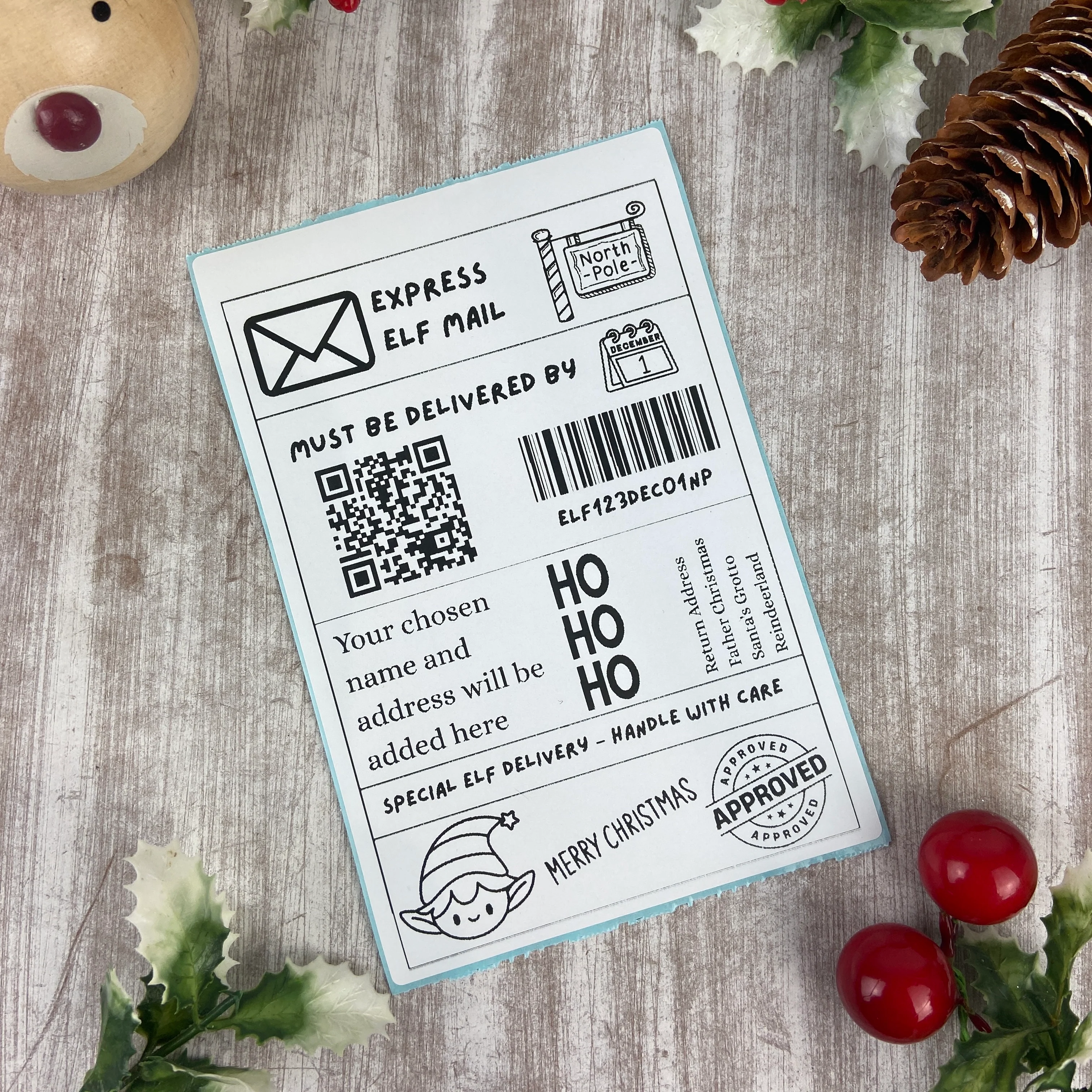 North Pole Delivery Labels  | Elf Mail Stickers