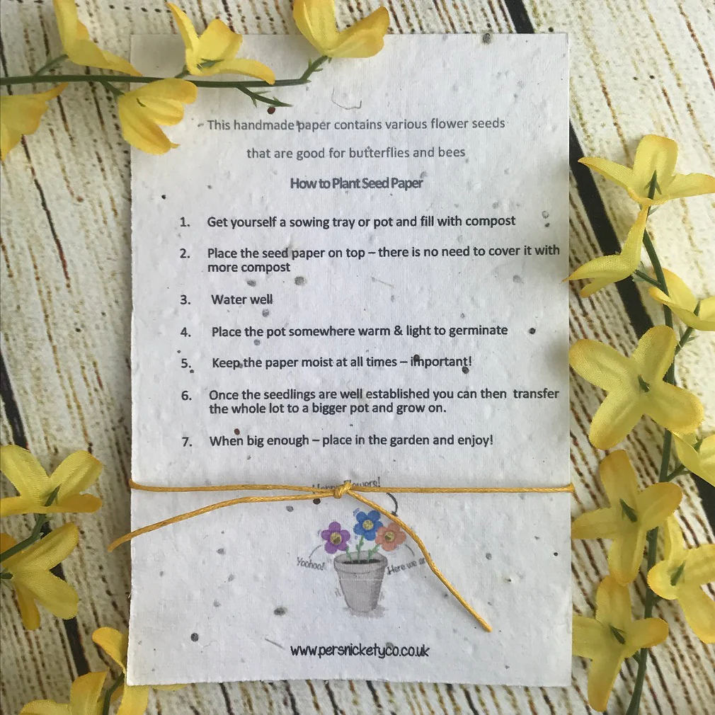 Nursery Teacher Wish Bracelet on Plantable Seed Card - Image 10