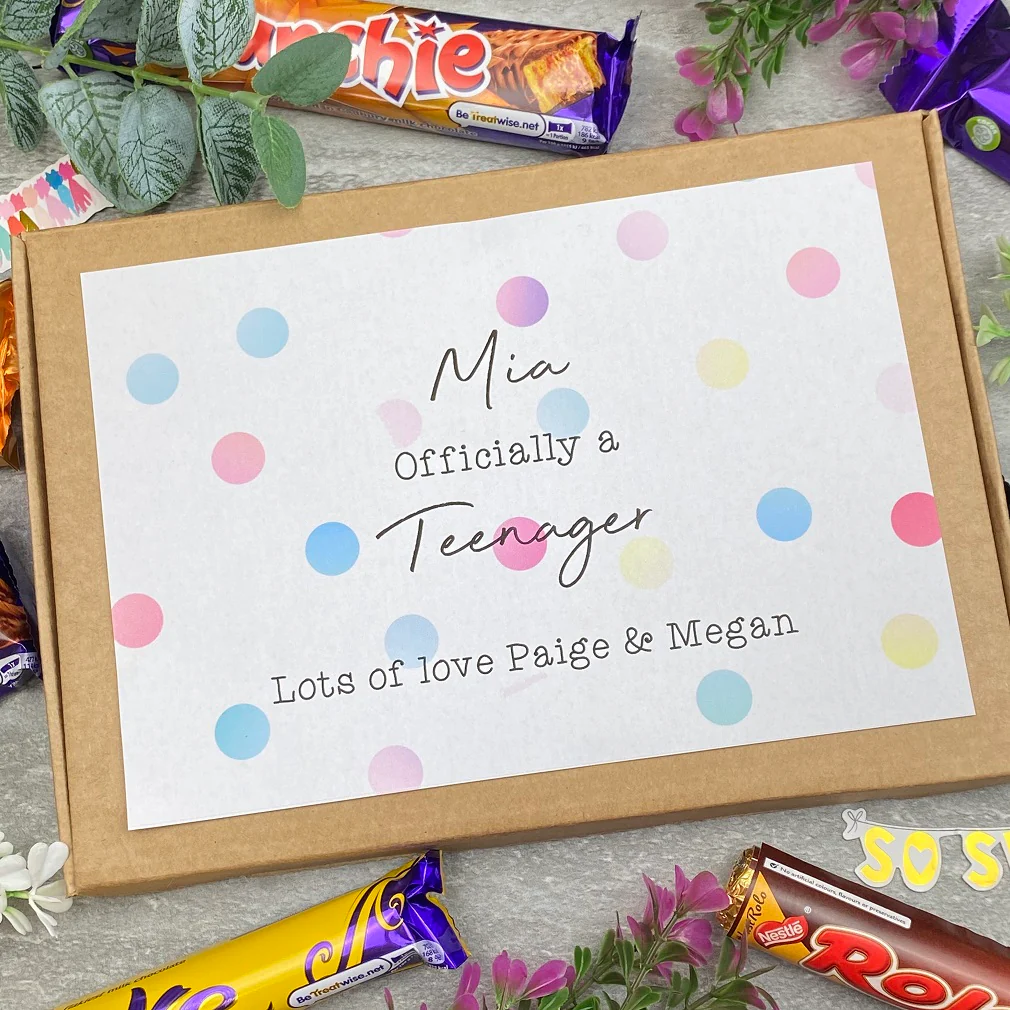 Officially A Teenager - Personalised Chocolate Box - Image 4