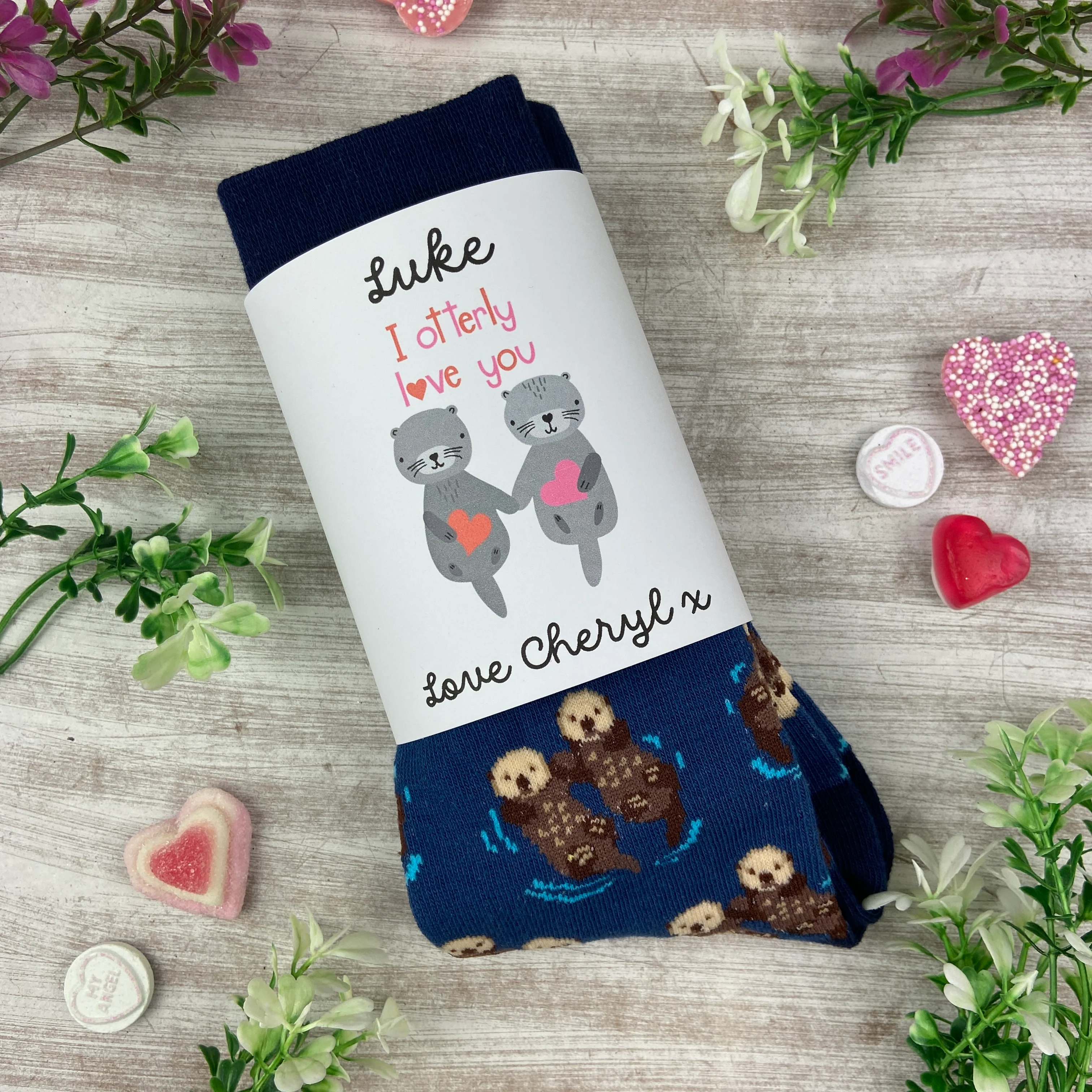 Otter Socks With Personalised Label - Image 4